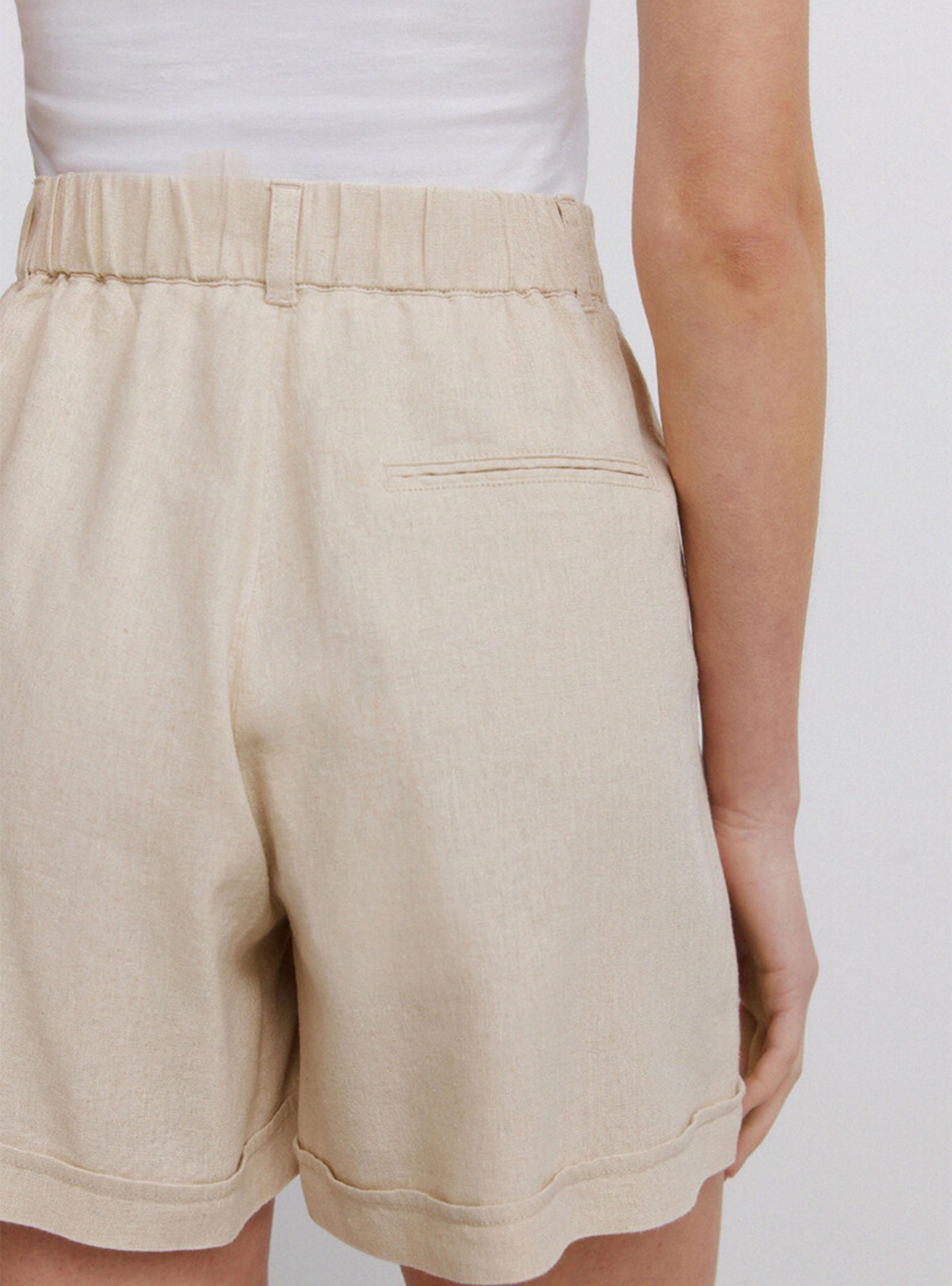 Short con Bolsillo Lino-4