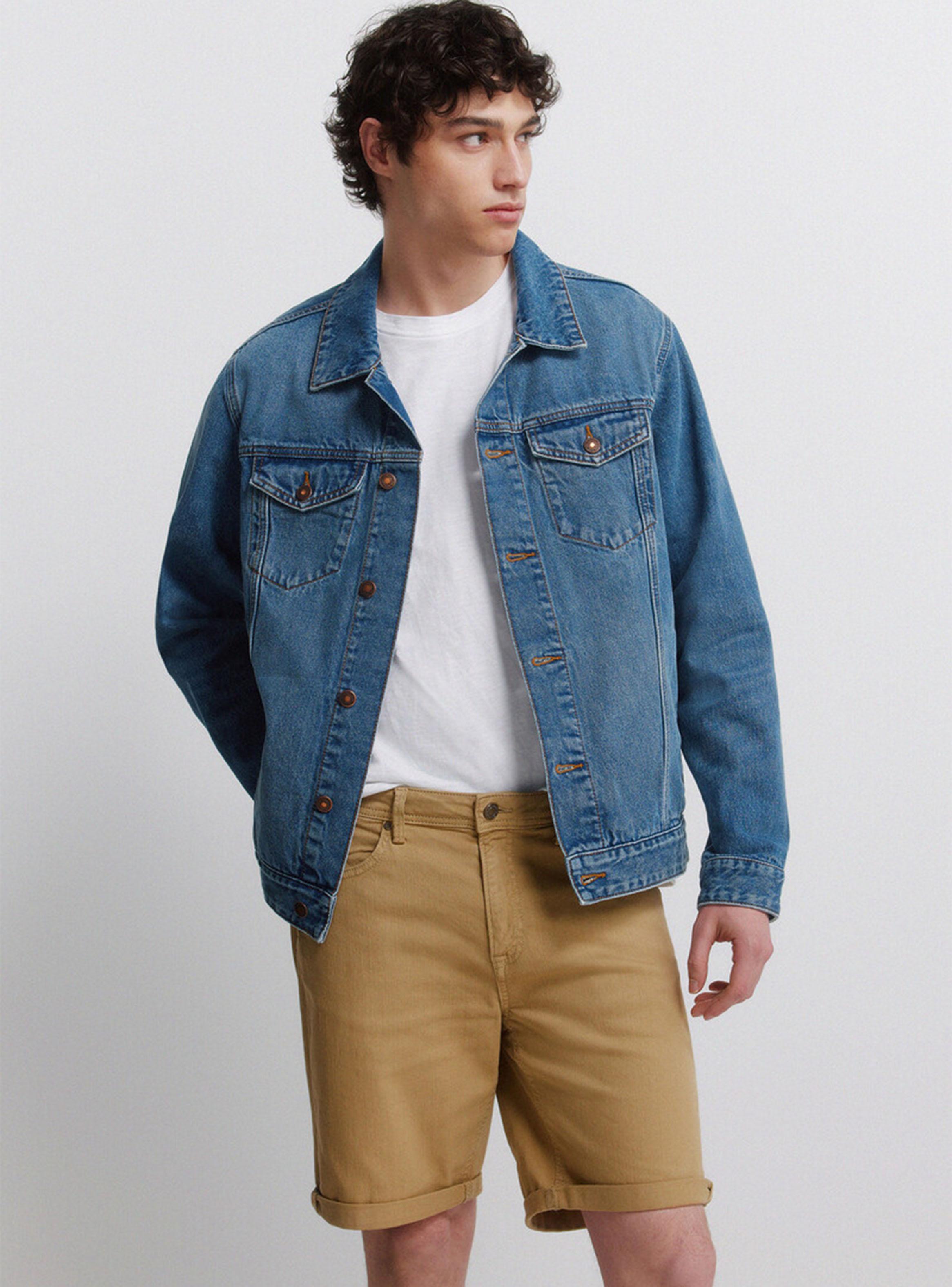 Bermudas de Cinco Bolsillos Lavadas Slim Fit-4