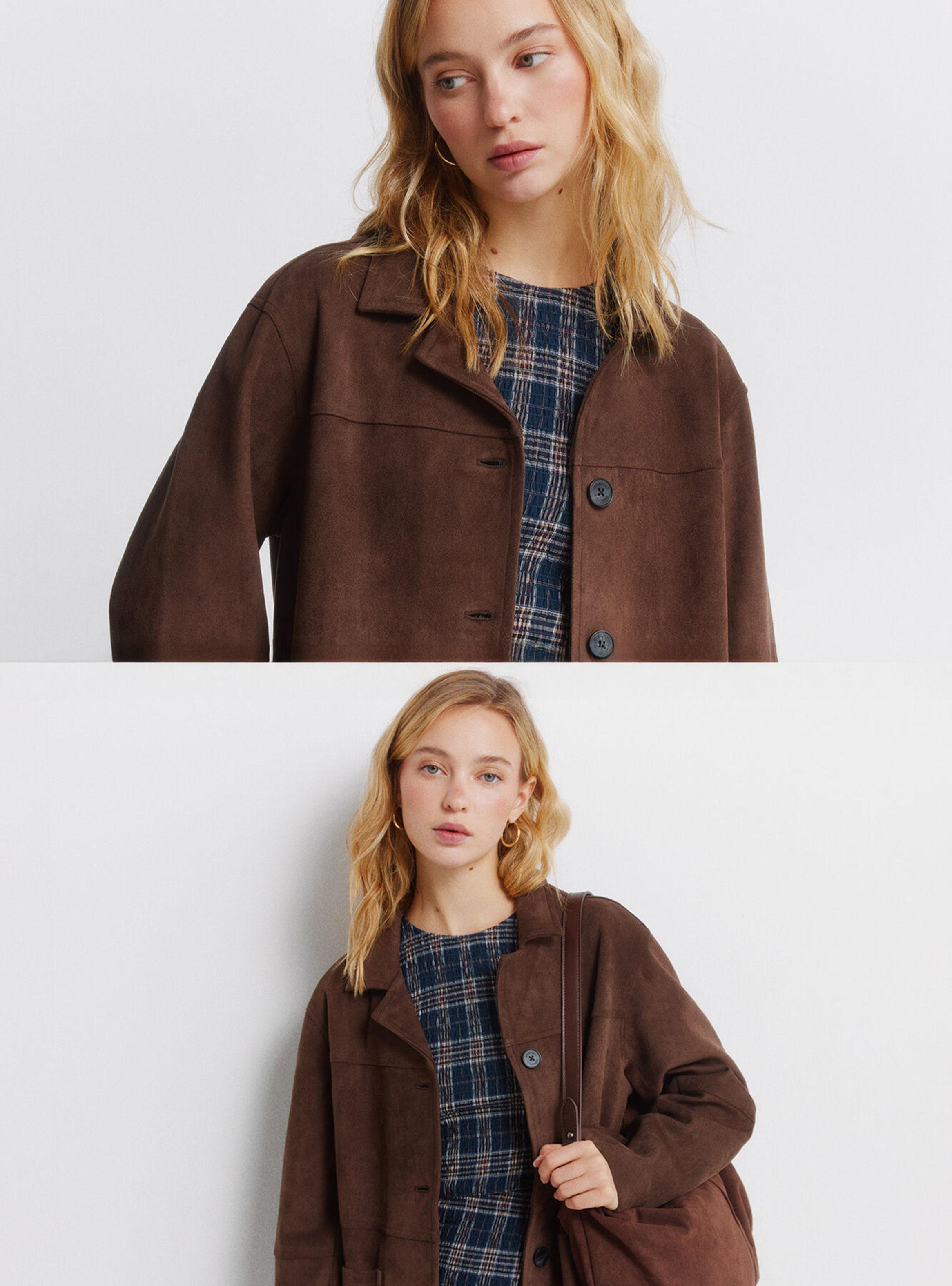 Chaqueta Antelina Bolsillos-3