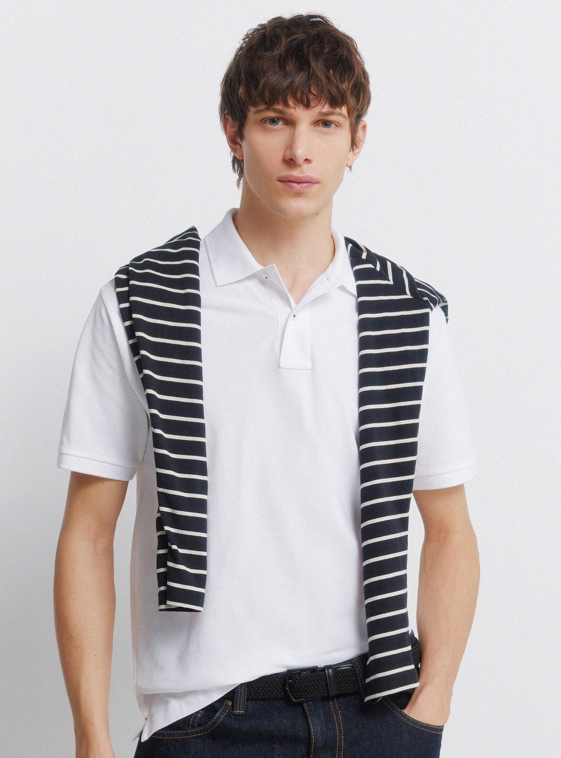 Polera Básica Regular Fit Cuello Polo-0