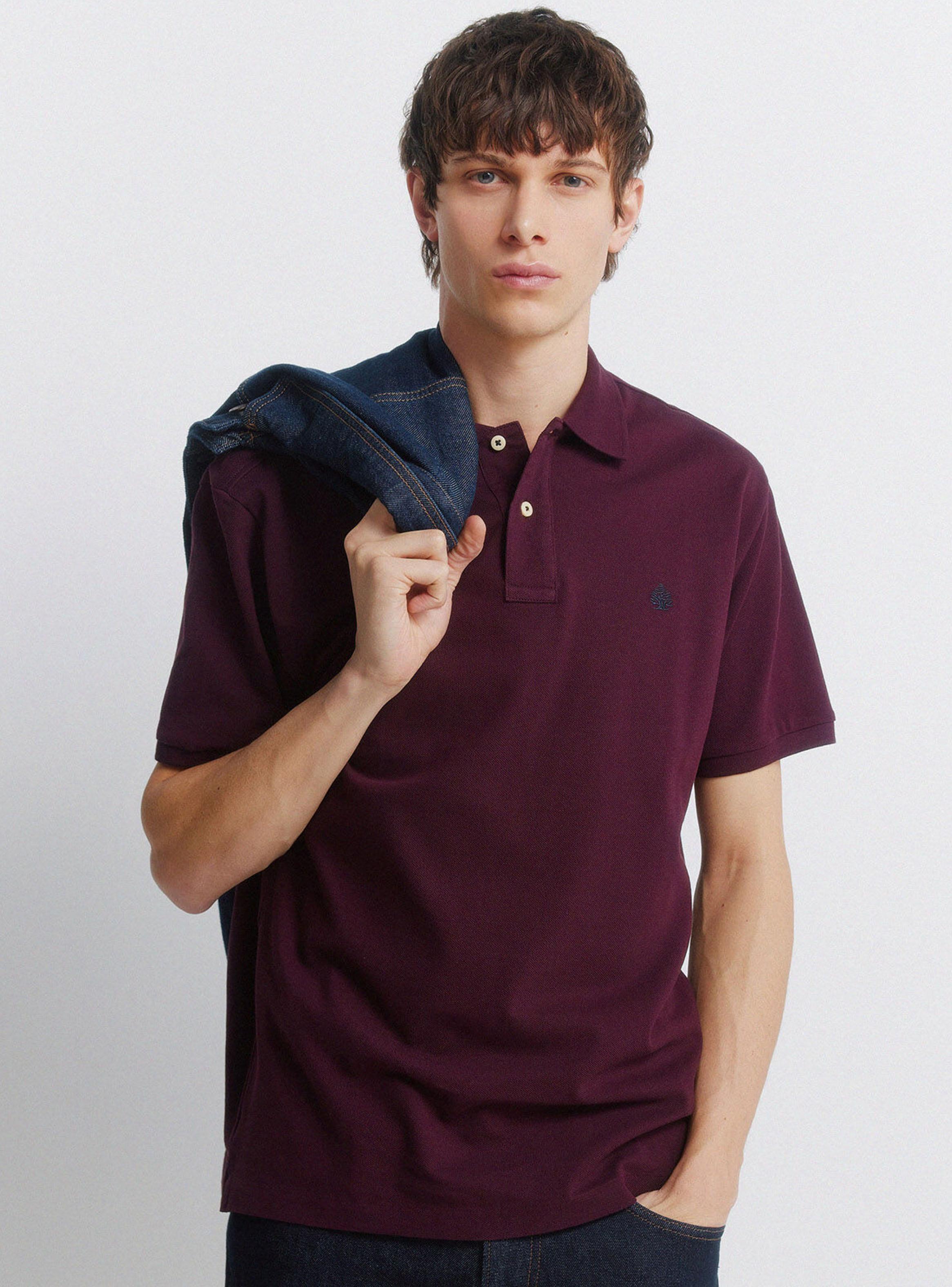 Polera Cuello Polo Básica Regular Fit-0