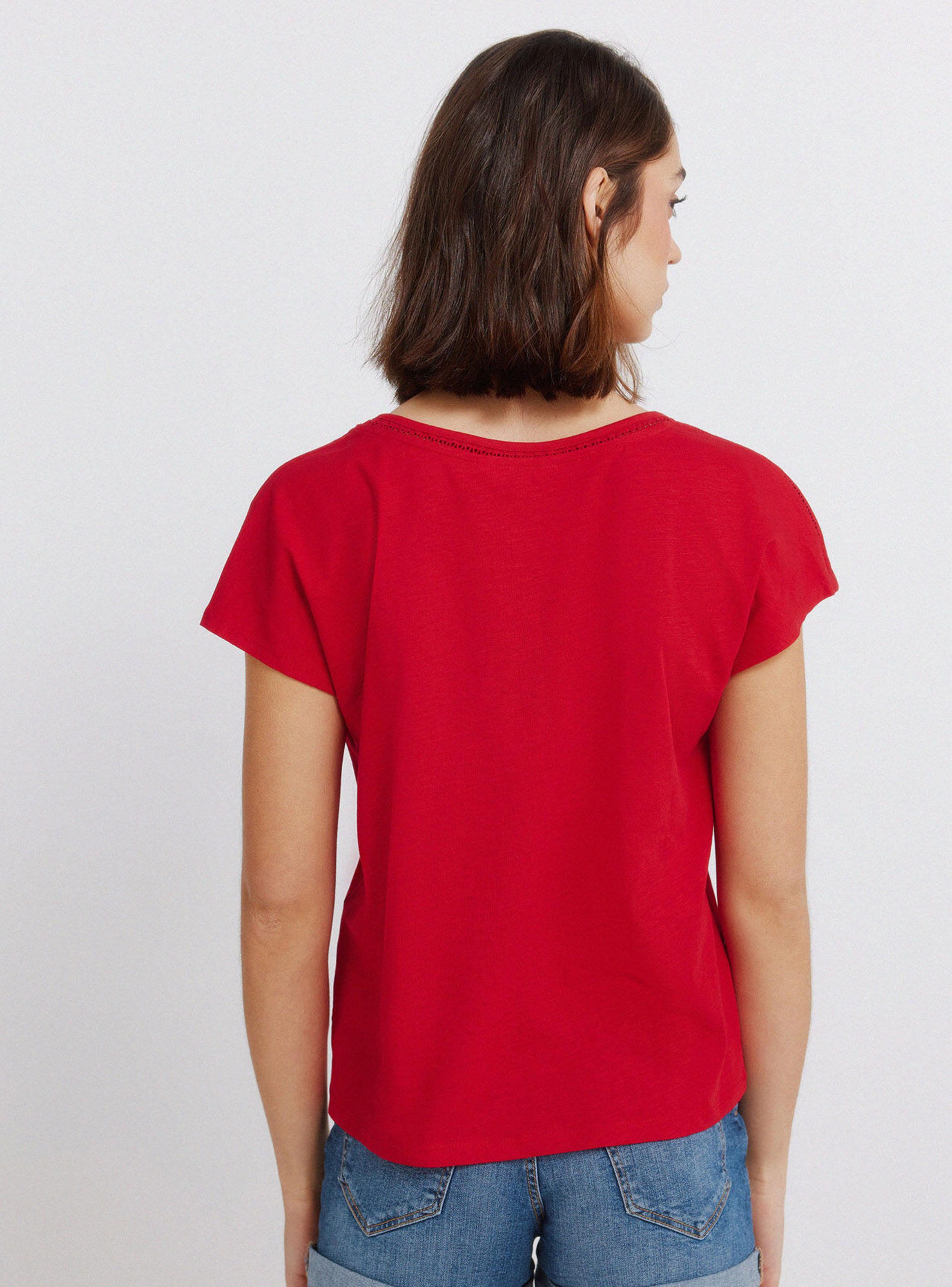 Polera Escote V Diseño Lace-1