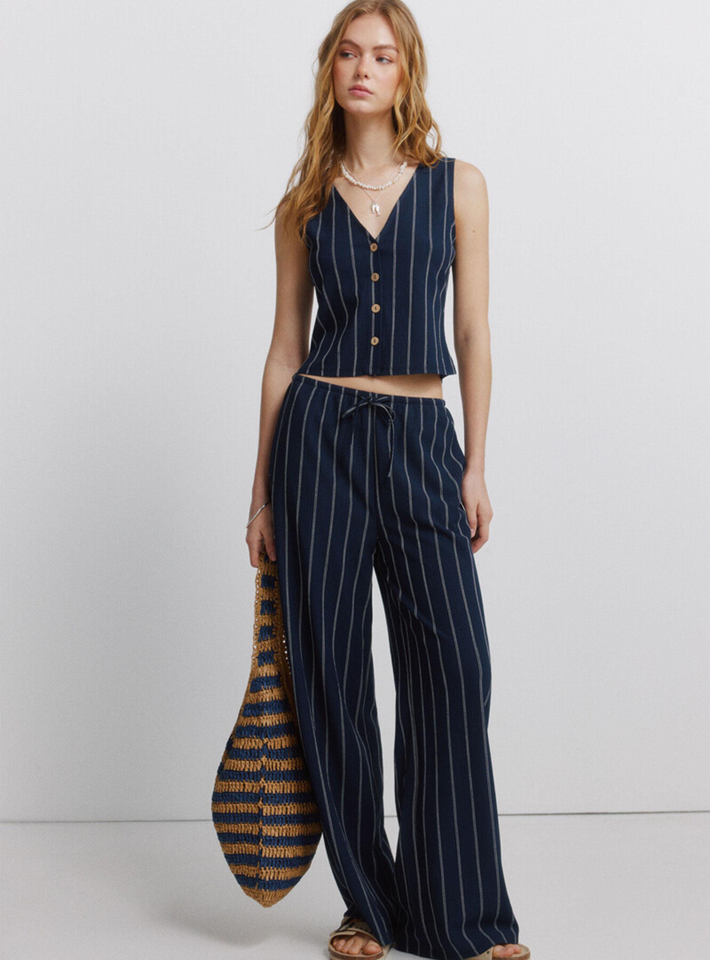 Pantalón Fluido Tiro Alto-4