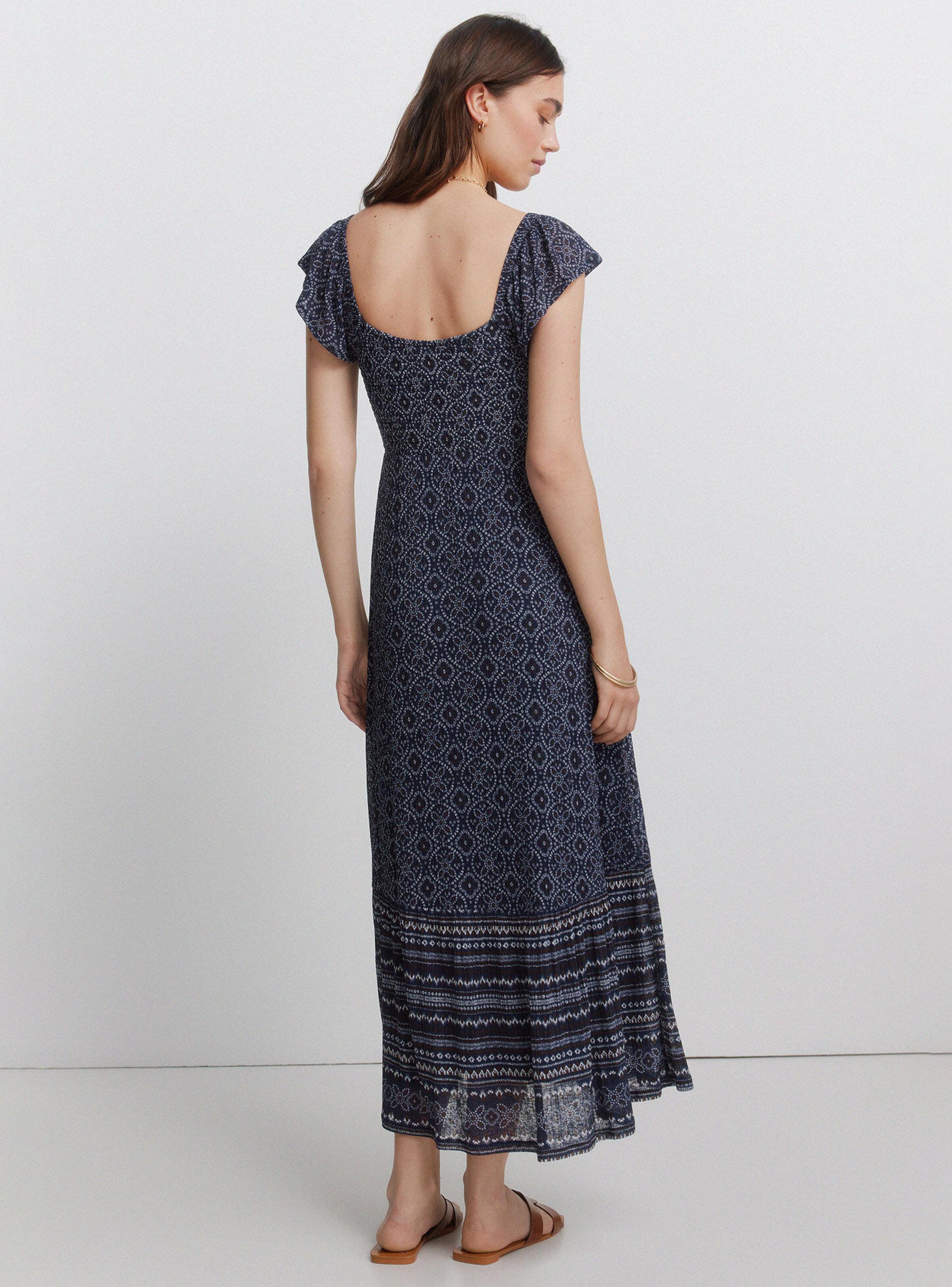 Vestido Estampado Volantes-1