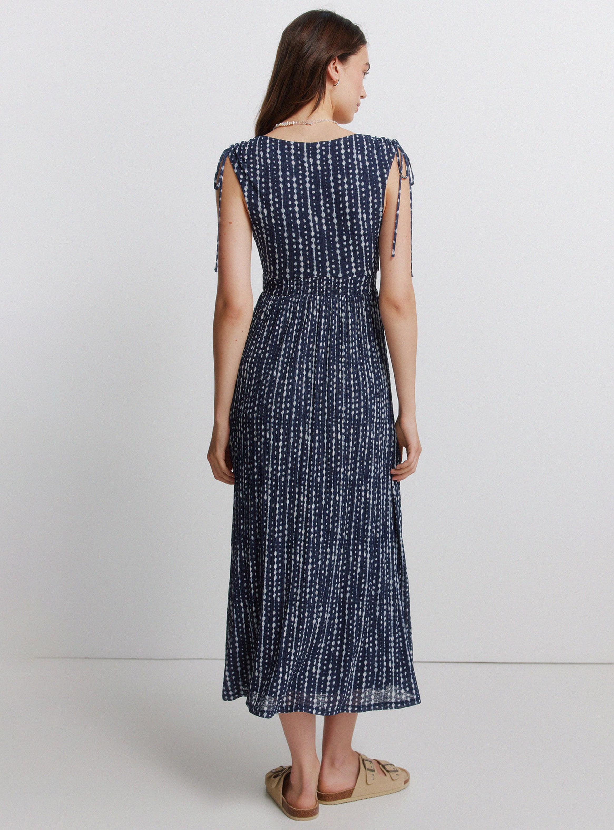 Vestido Tirantes Frunces Hombros-1
