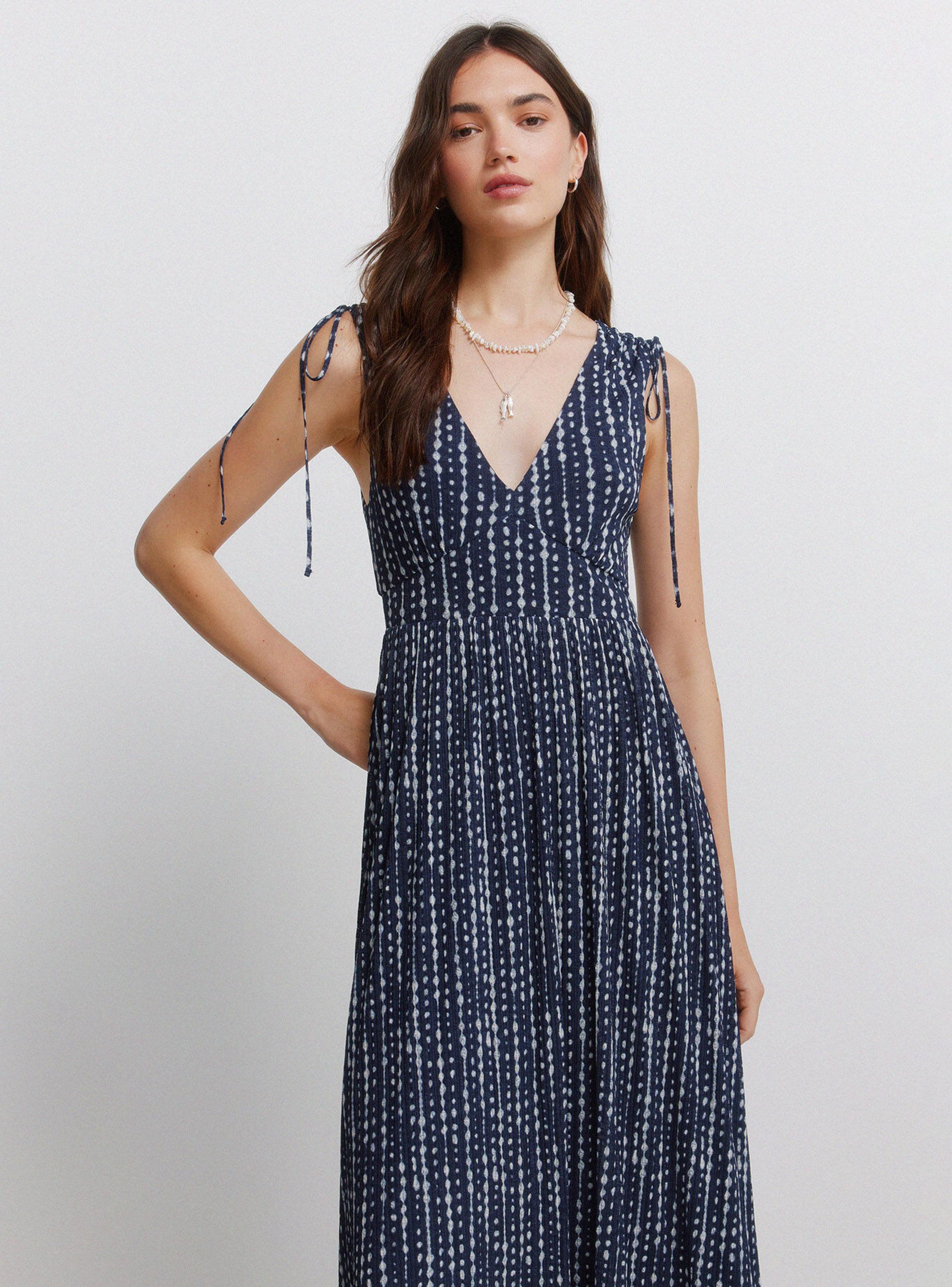 Vestido Tirantes Frunces Hombros-2