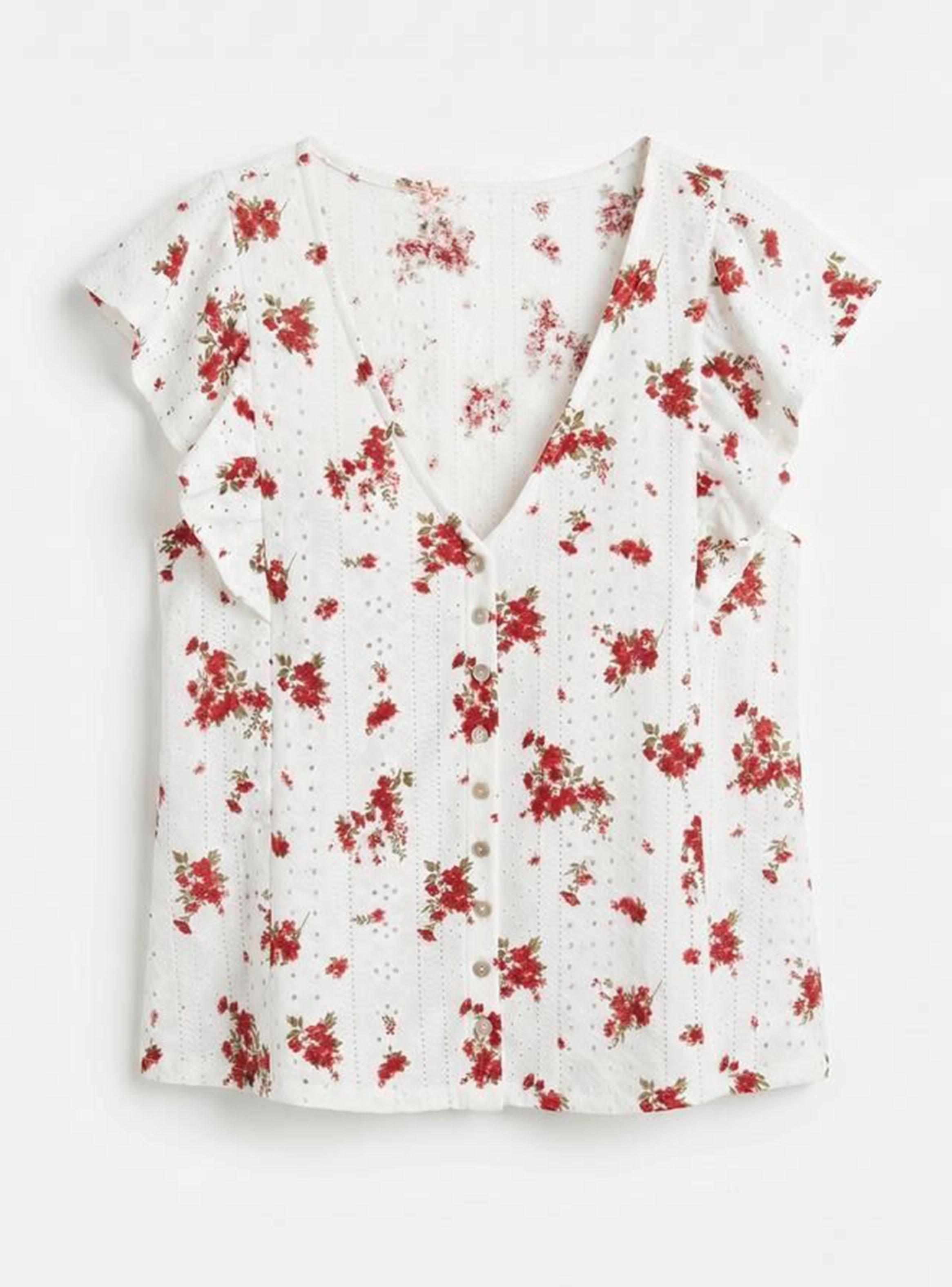 Polera Bordada con Manga Vuelos-4