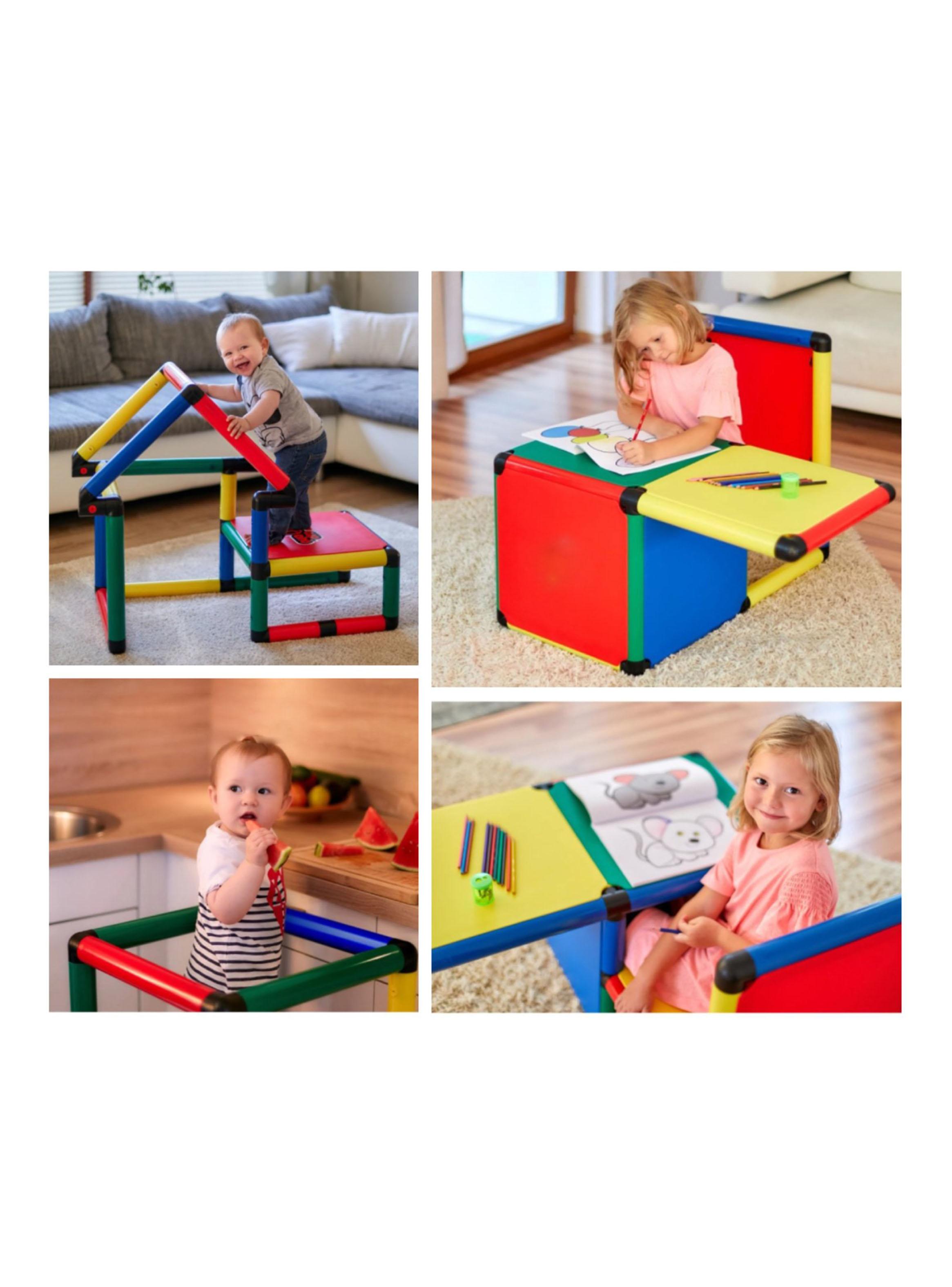 Centro de Juego Gimnasio Montessori 5 en 1 Multicolor-4