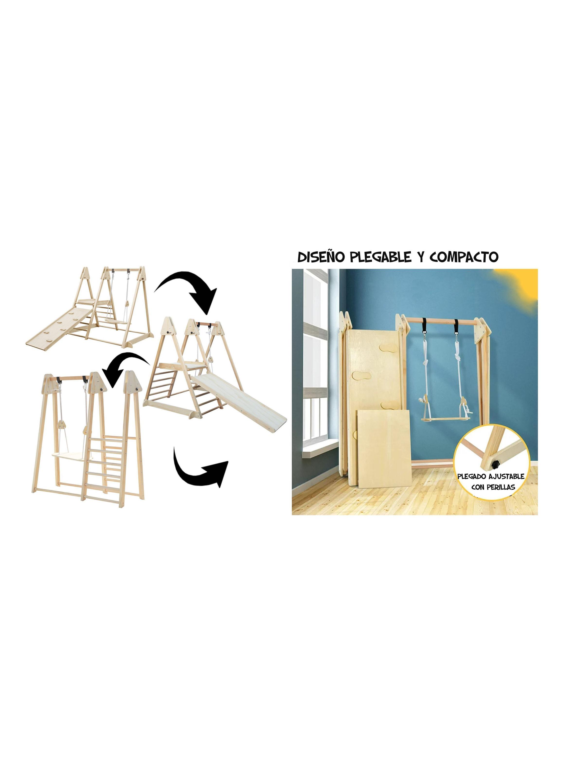 Centro de Juego Escalada Plegable Montessori 4 en 1-4