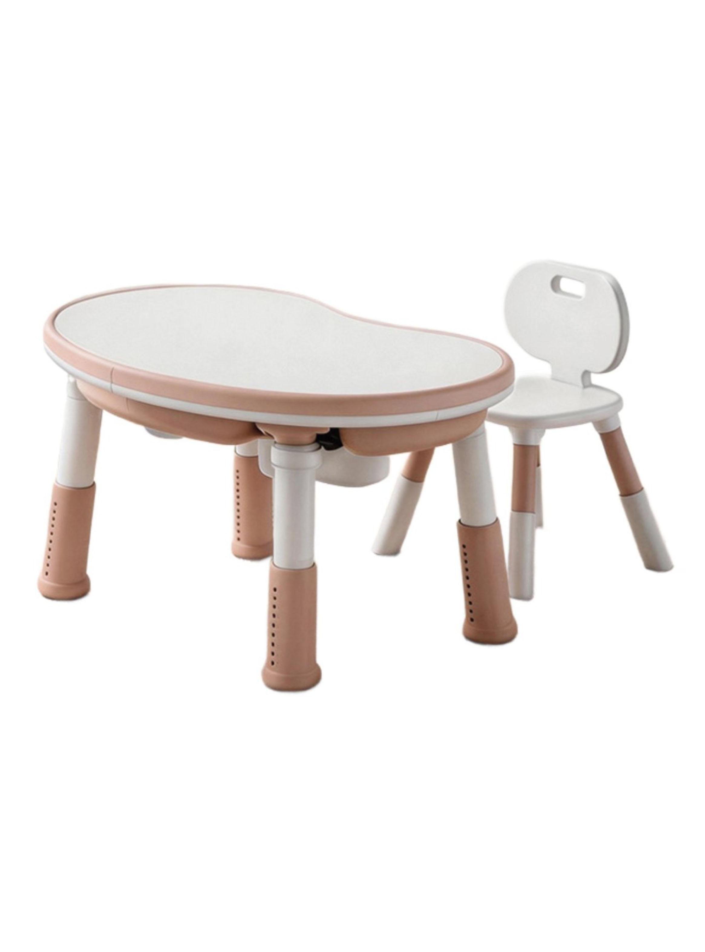 Mesa Escritorio Infantil con Silla y Altura Regulable Rosado-0