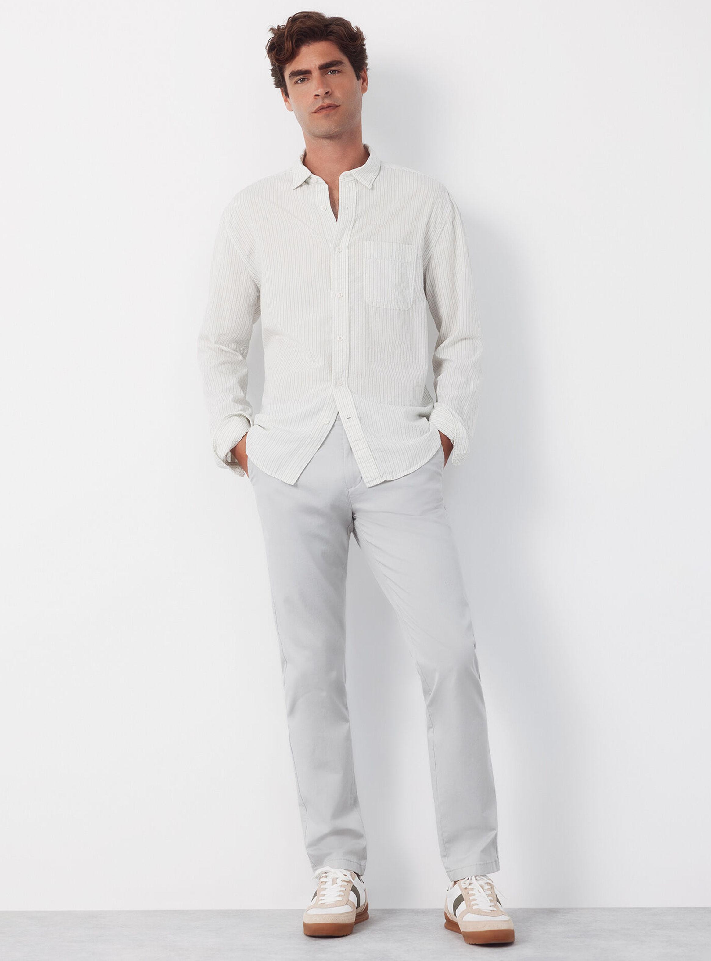 Pantalón Chino Slim Fit Tiro Medio-5