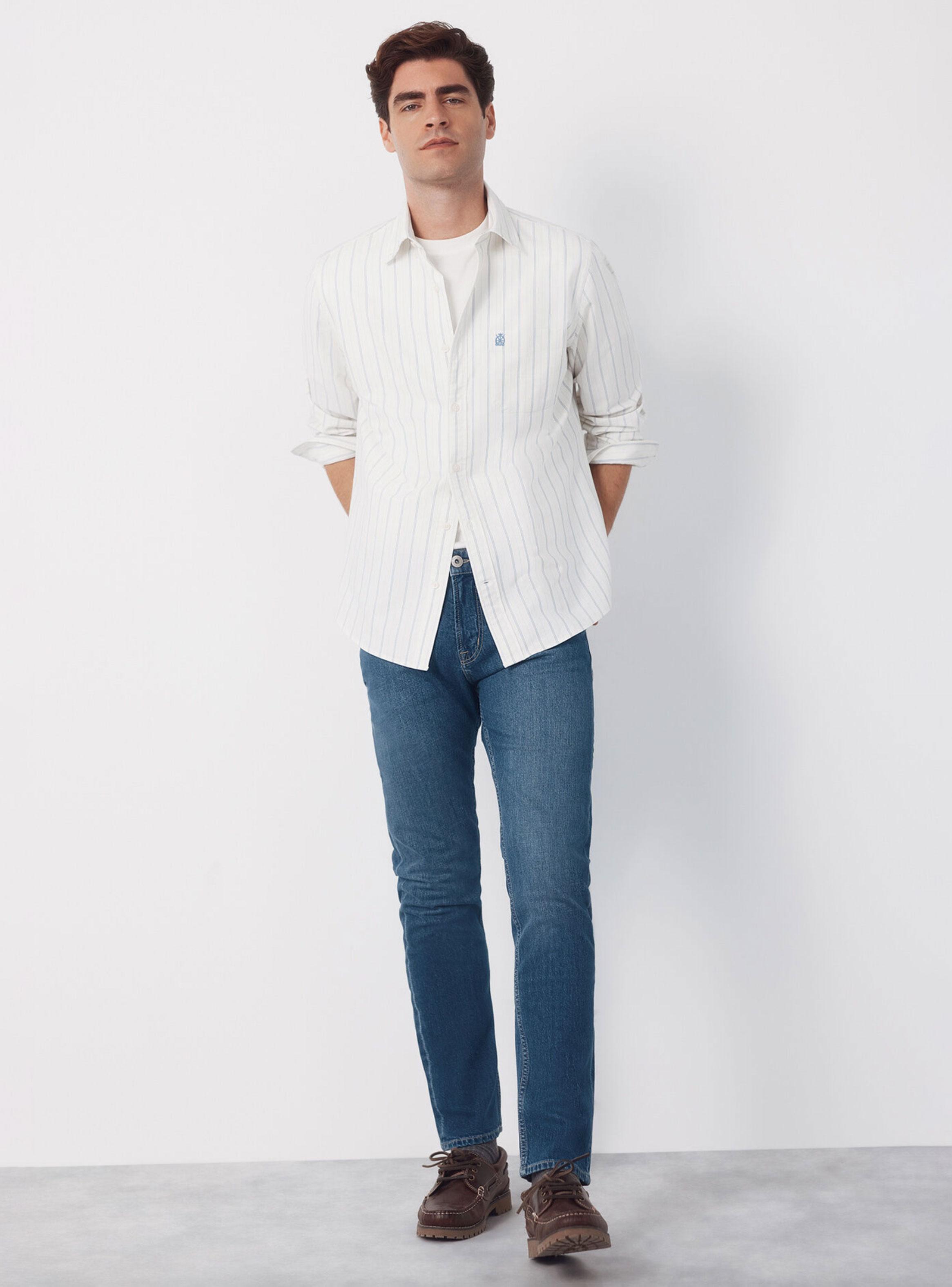 Camisa Oxford Estampado Rayas-4