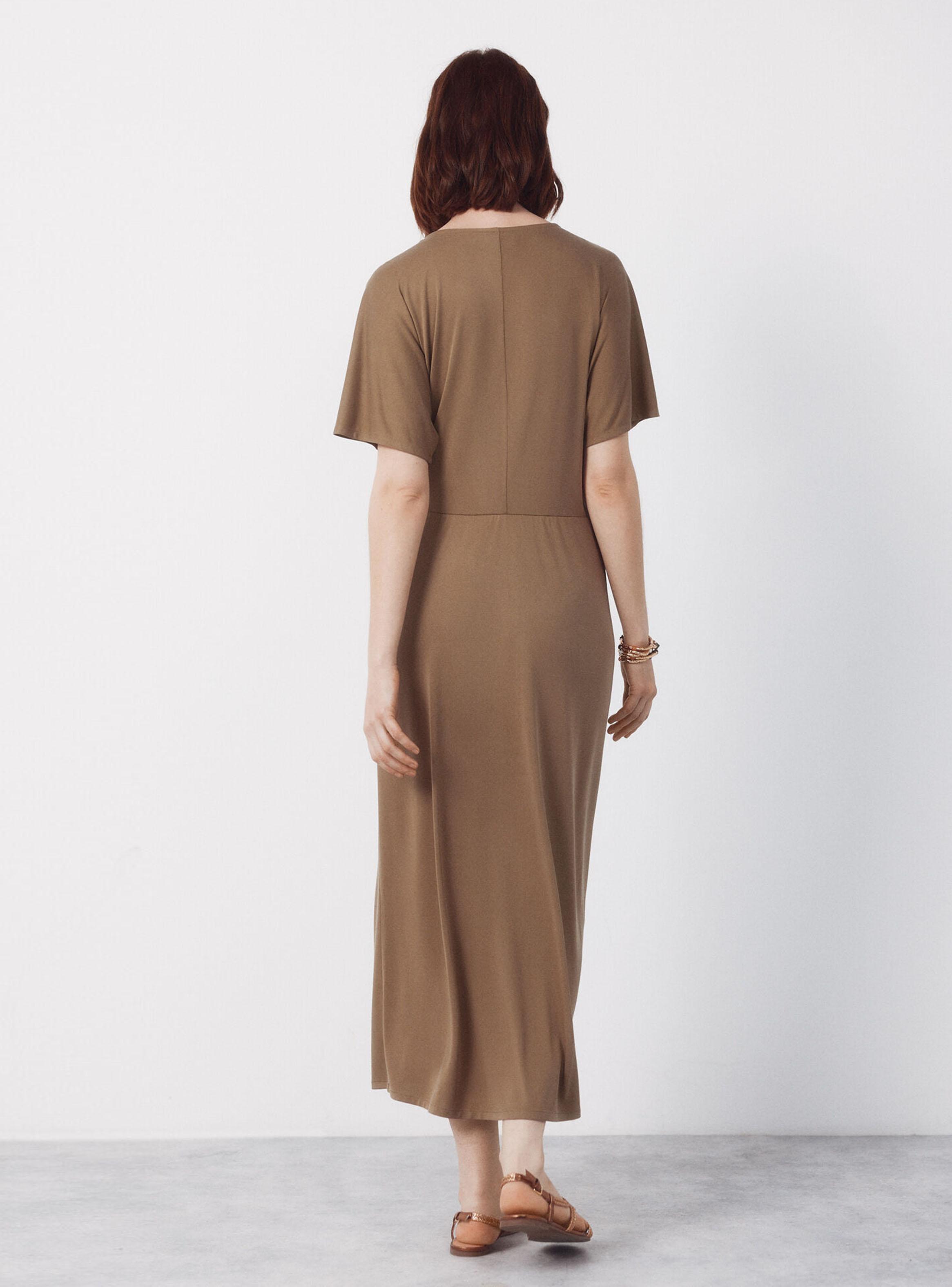 Vestido Largo Nudo-1