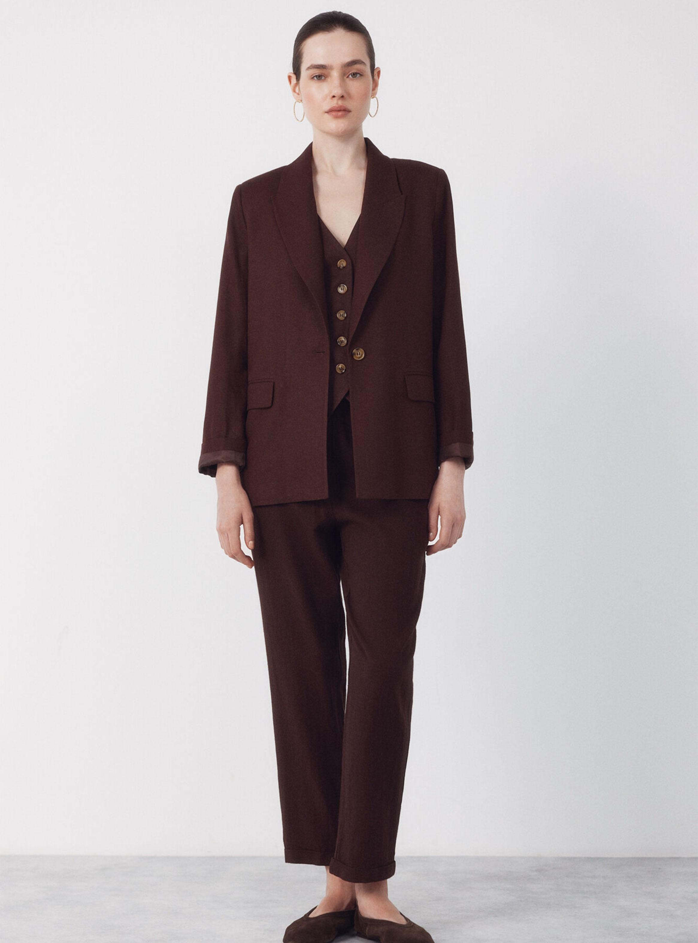 Blazer Tejido con Lino-5