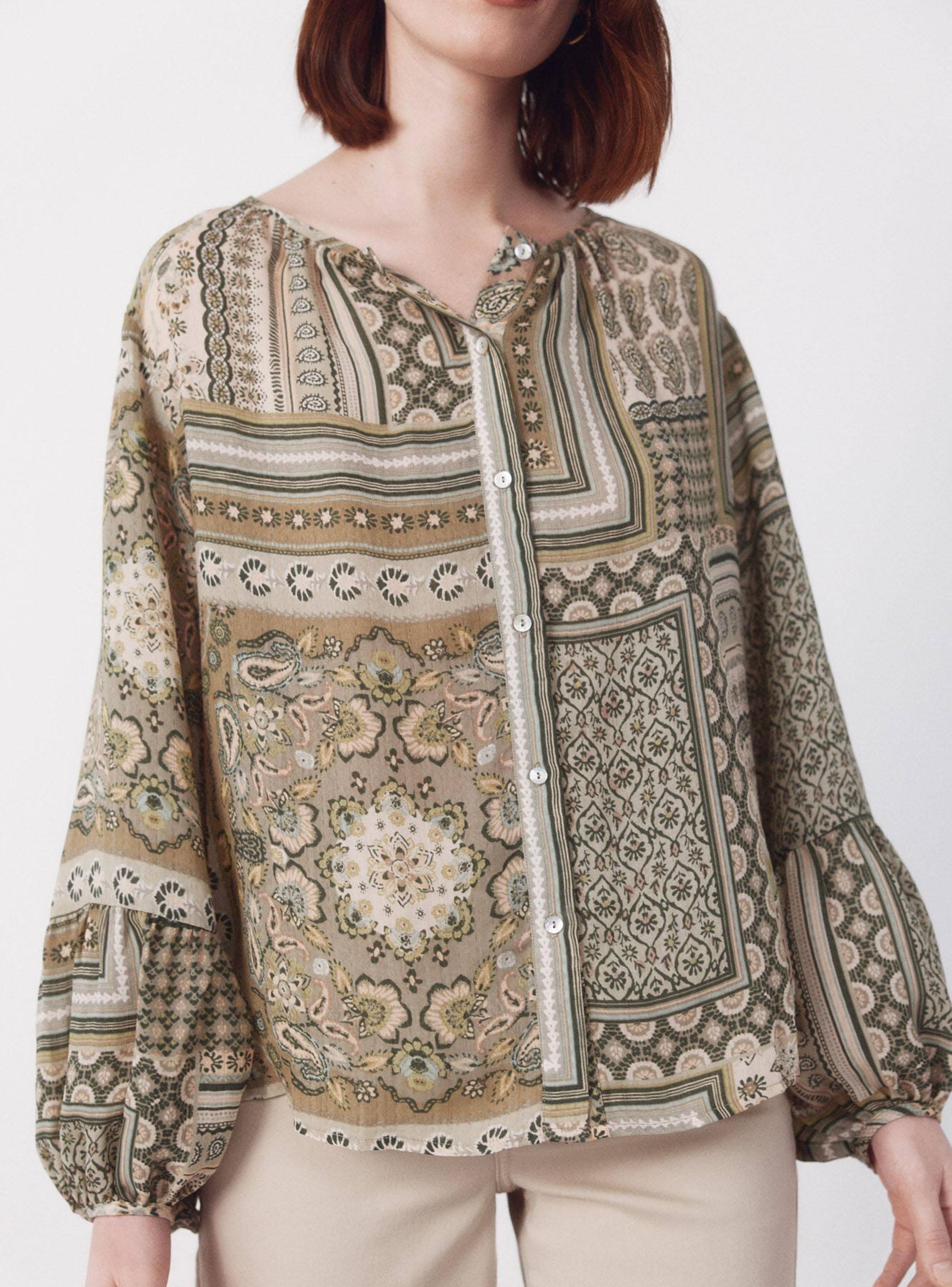 Blusa Estampada Fluido-3