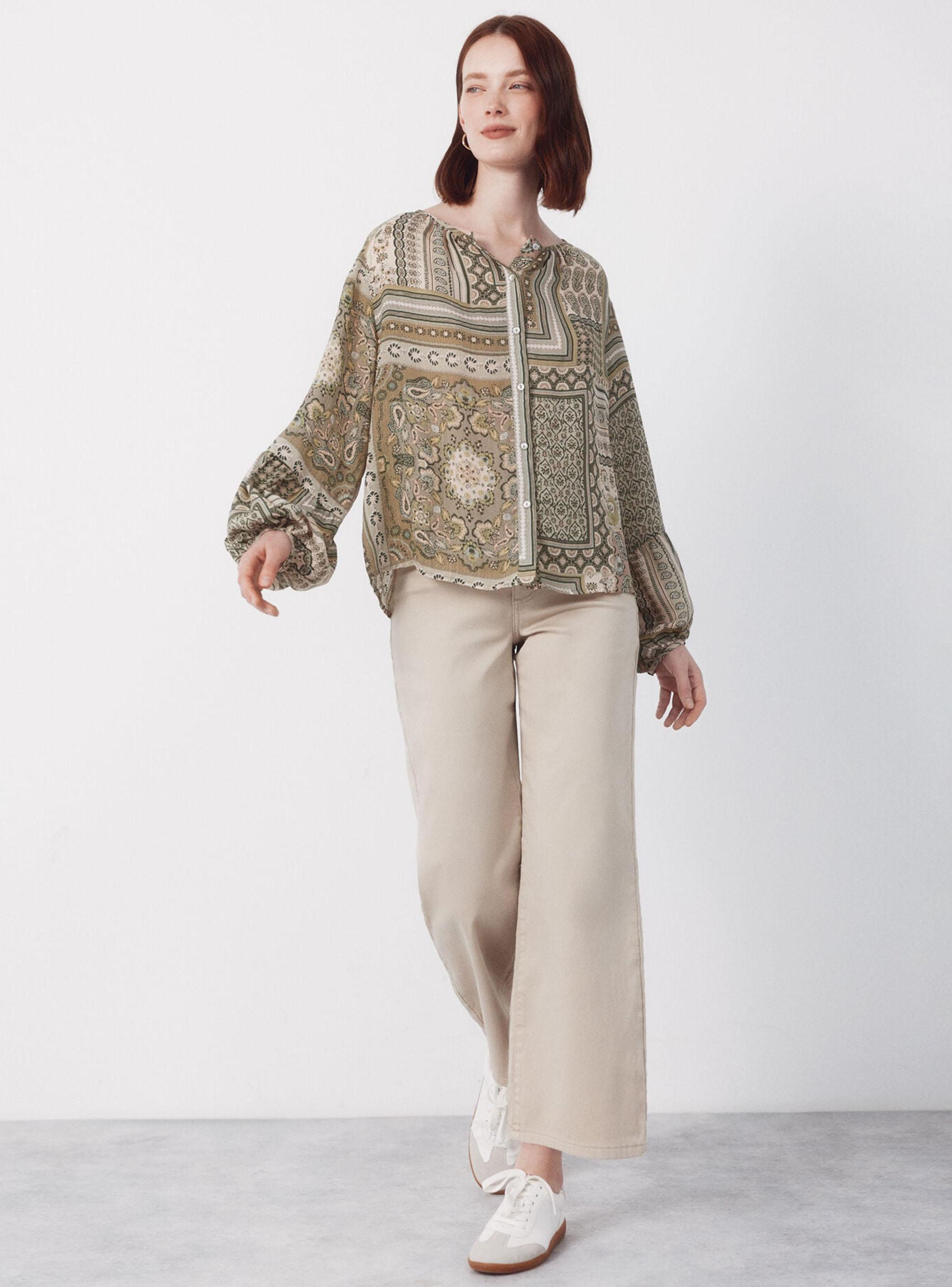Blusa Estampada Fluido-5