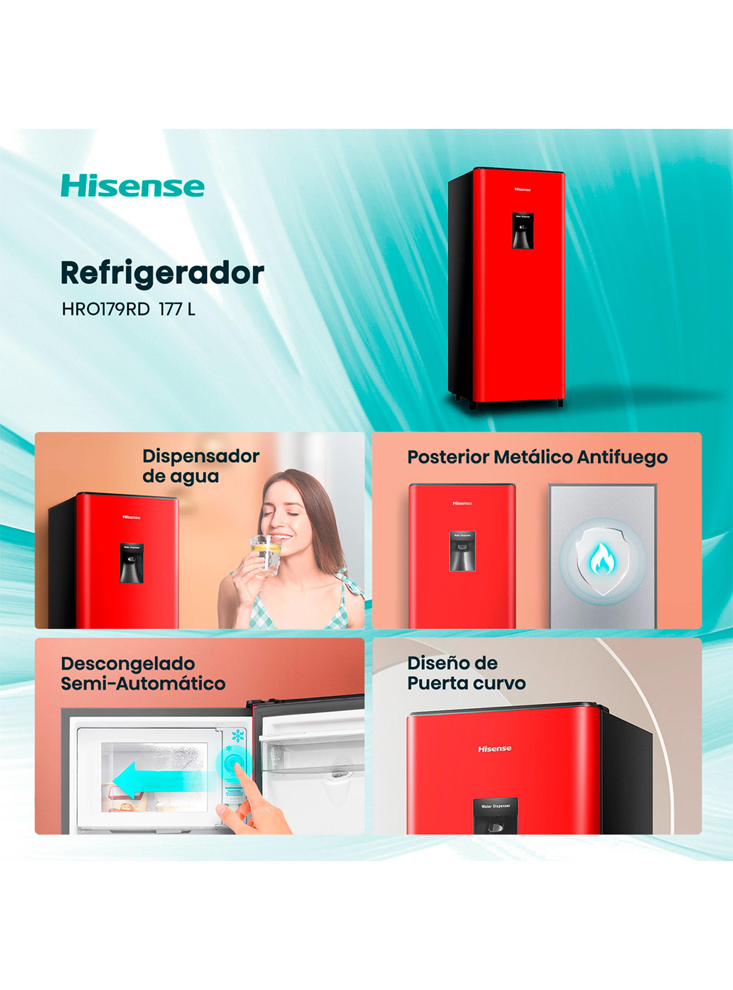 Refrigerador Top Mount Frío Directo 177 Litros HRO179RD-3