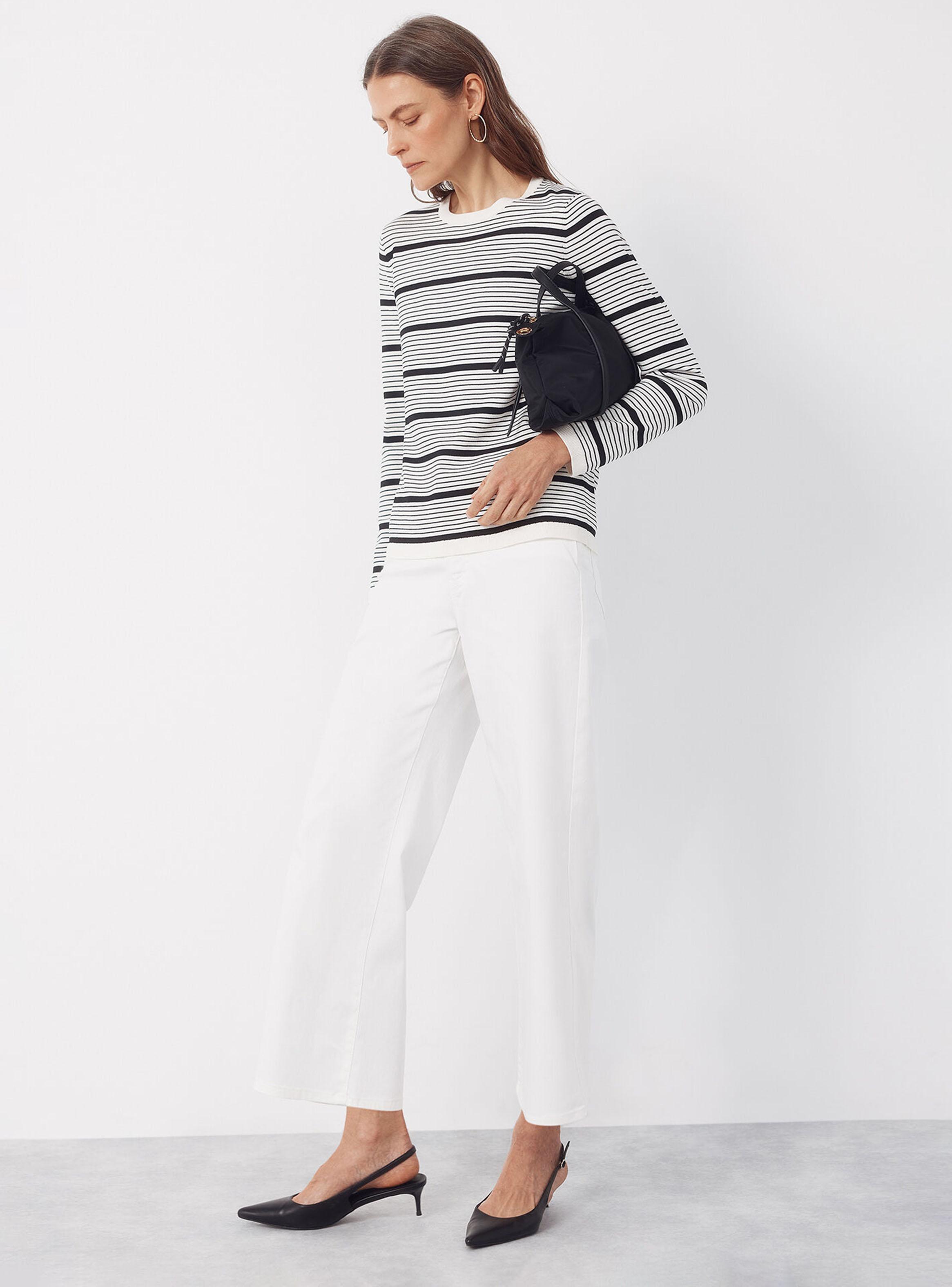 Sweater de Punto con Rayas-3