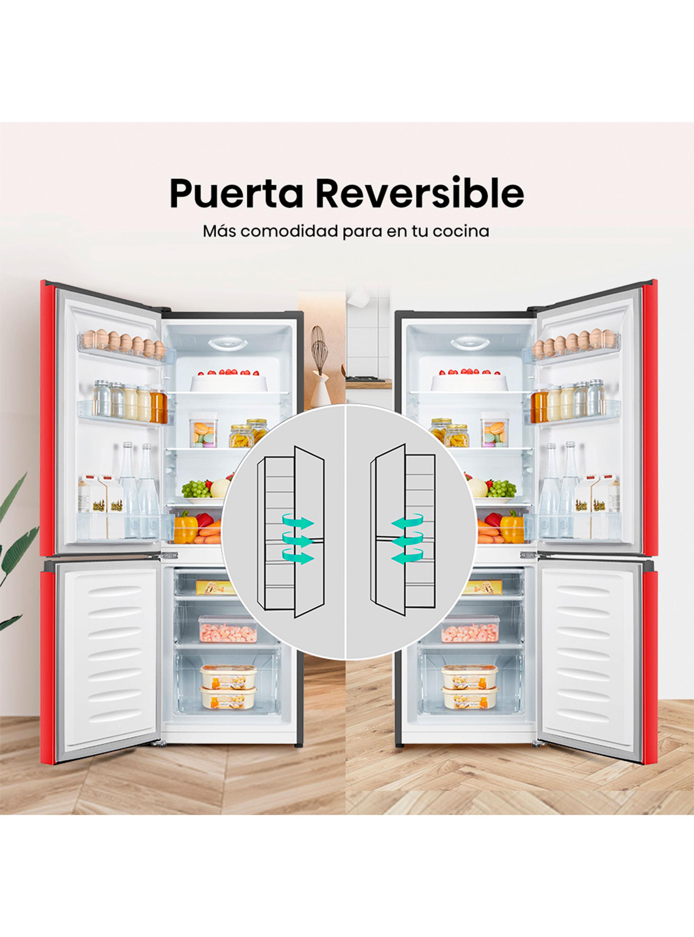 Refrigerador Bottom Freezer Frío Directo 165 Litros RB215NR Rojo-5