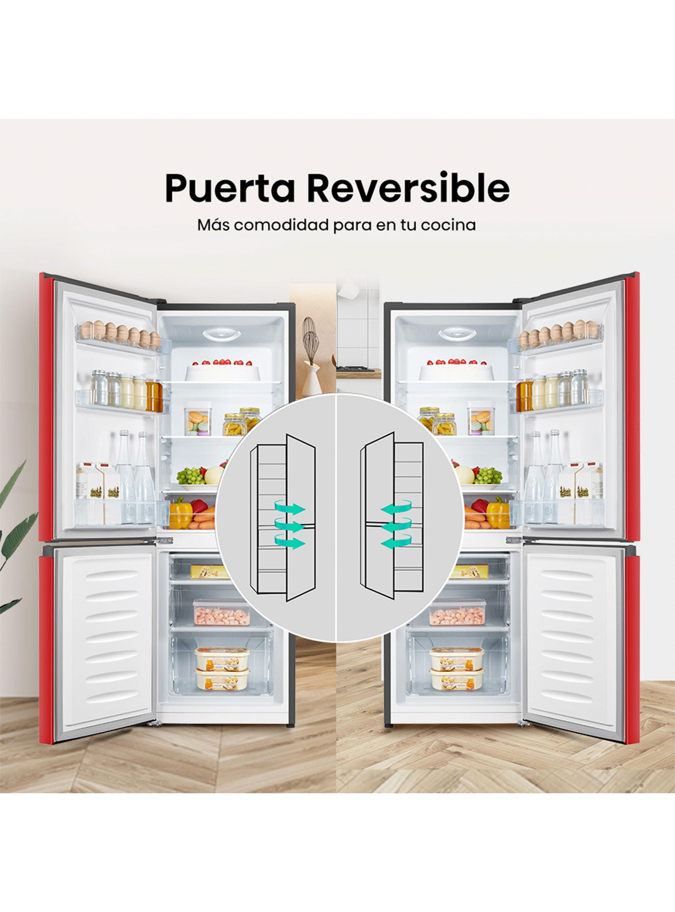 Refrigerador Bottom Freezer Frío Directo 165 Litros RB215NR Rojo-6