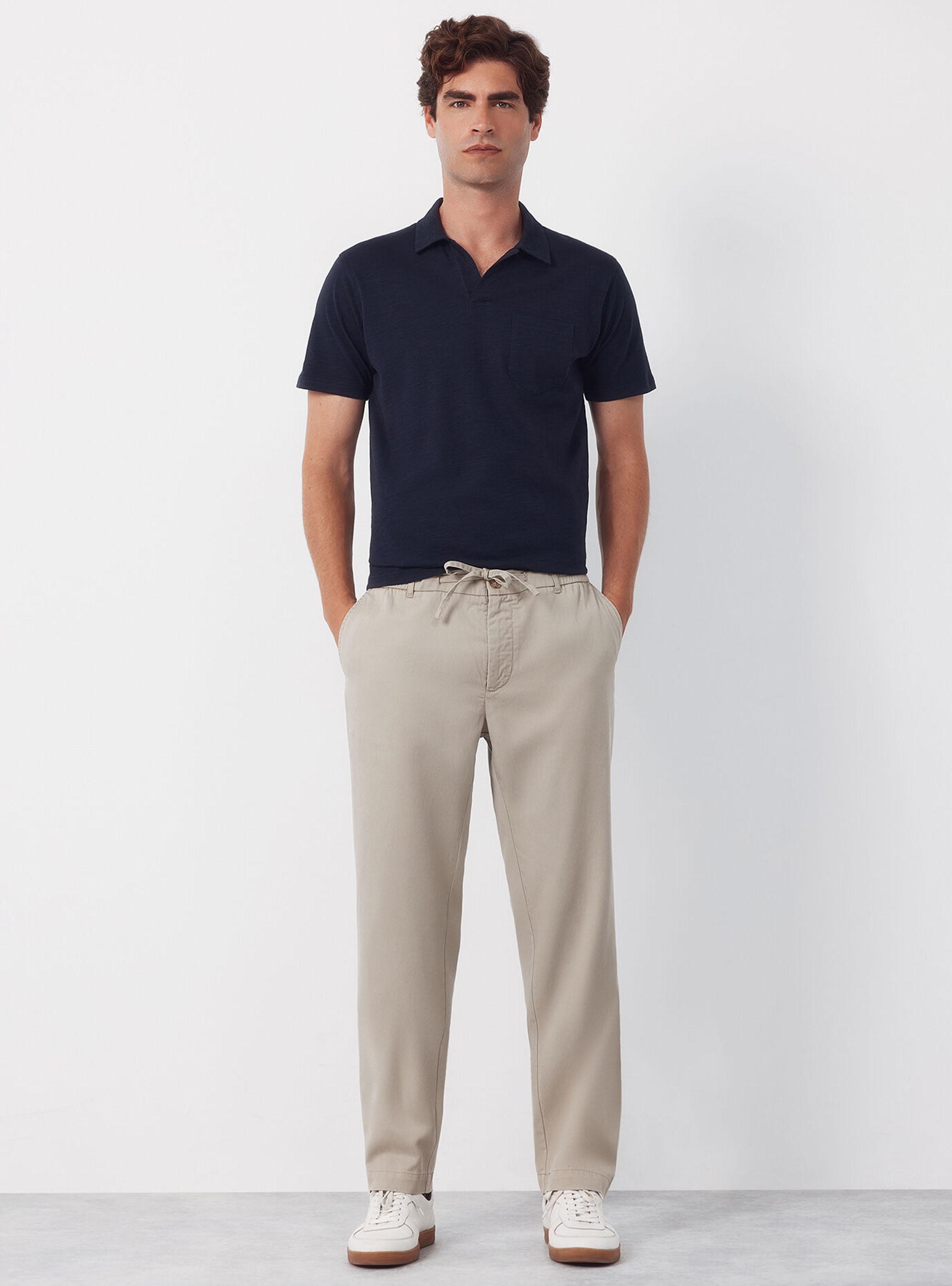 Pantalón Chino Algodón Tencel Tapered-4