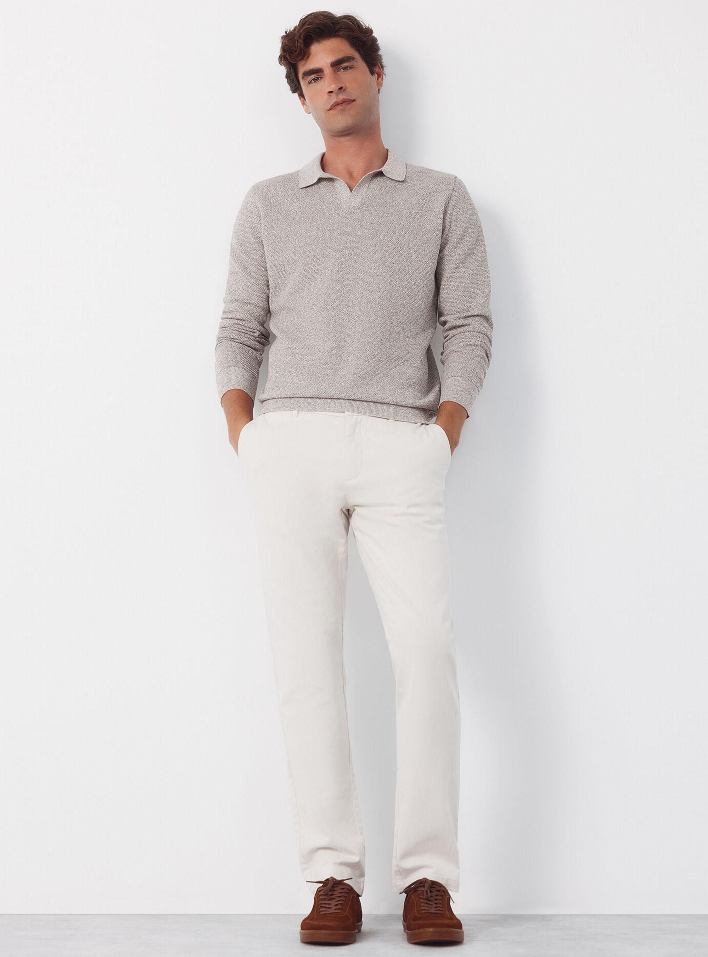 Pantalón Chino Algodón-Lino Regular-5