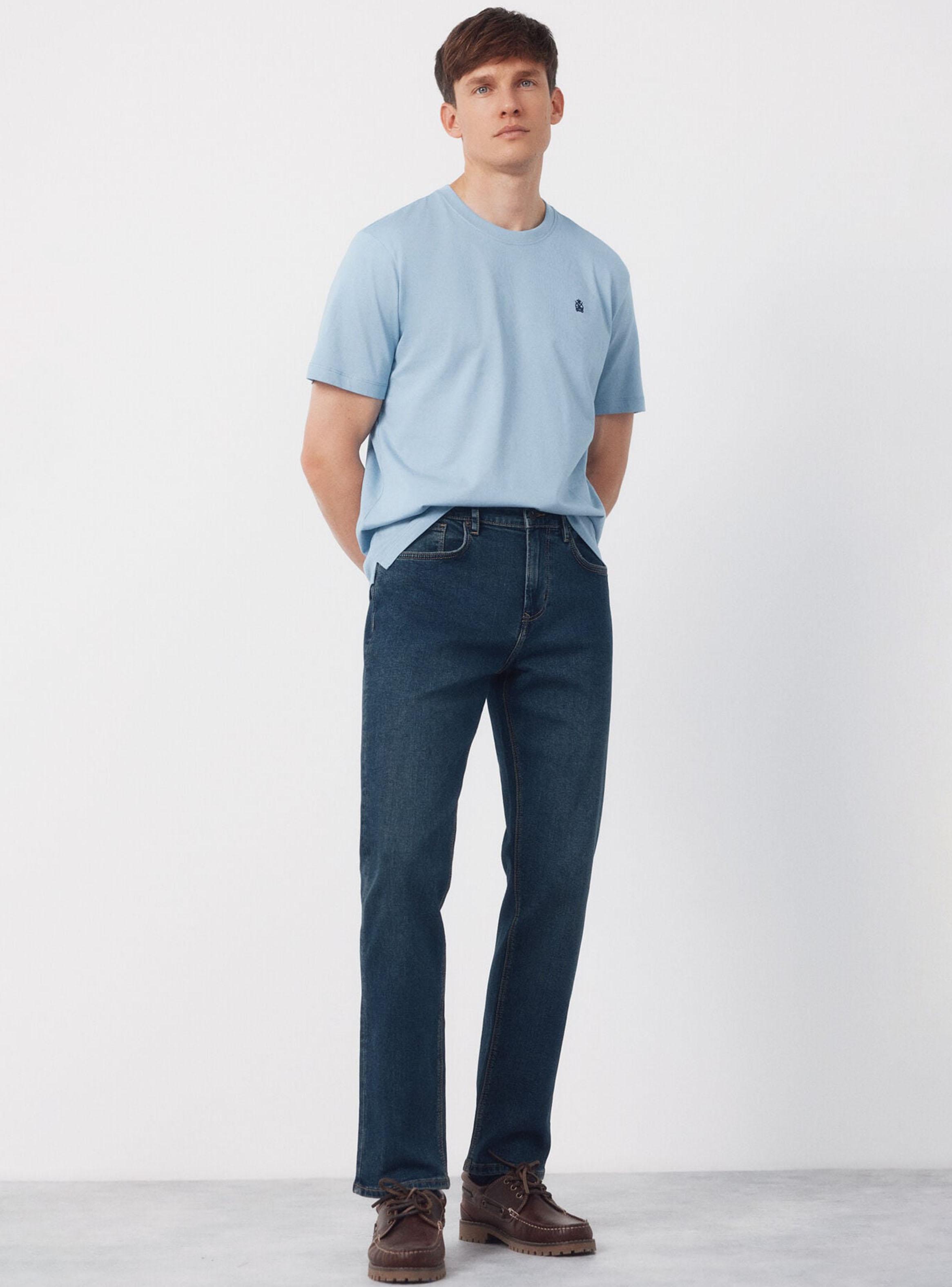 Pantalón Vaquero Regular Fit Lavado-4