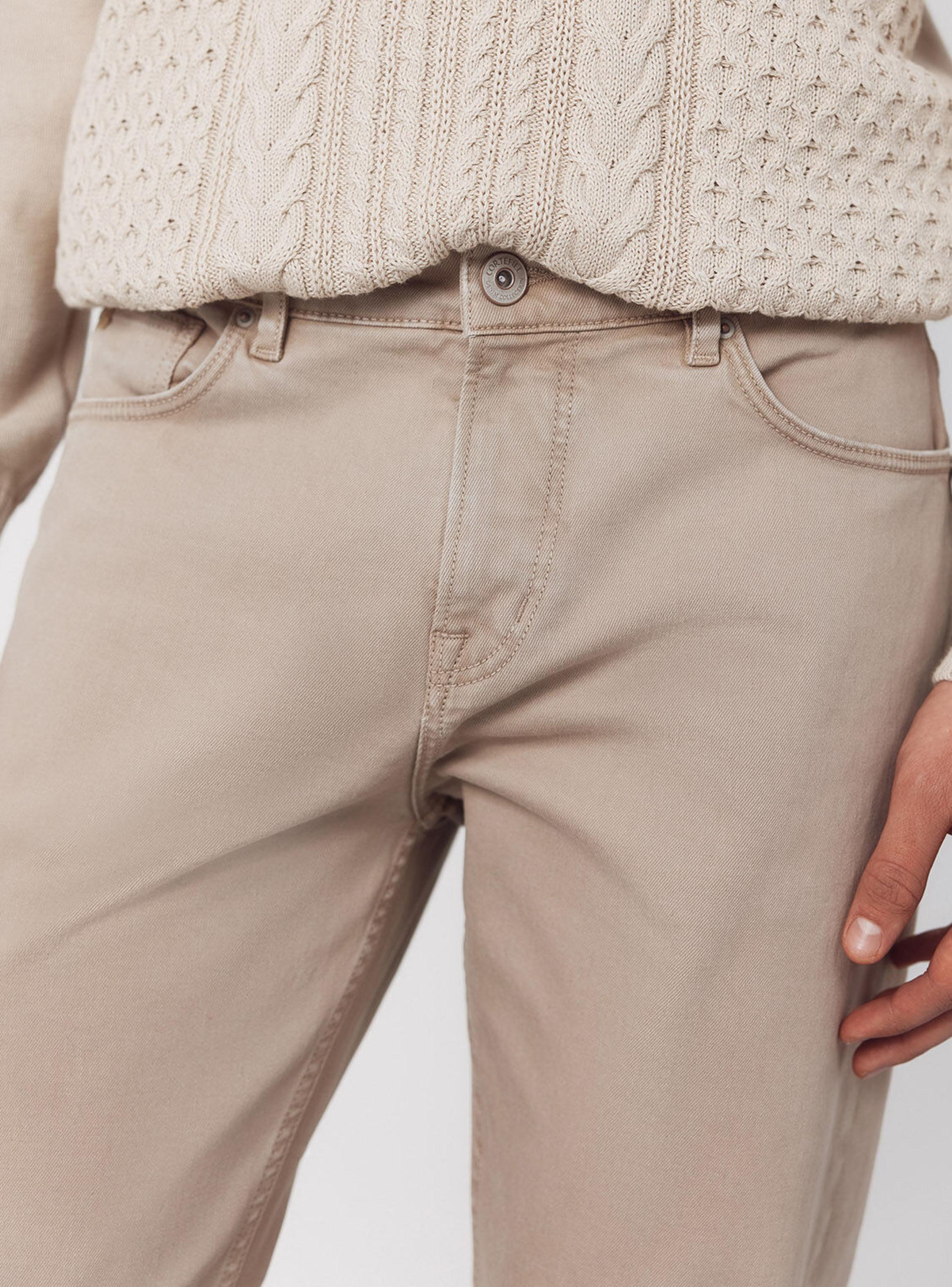 Pantalón 5 Bolsillos Color Regular Fit-2
