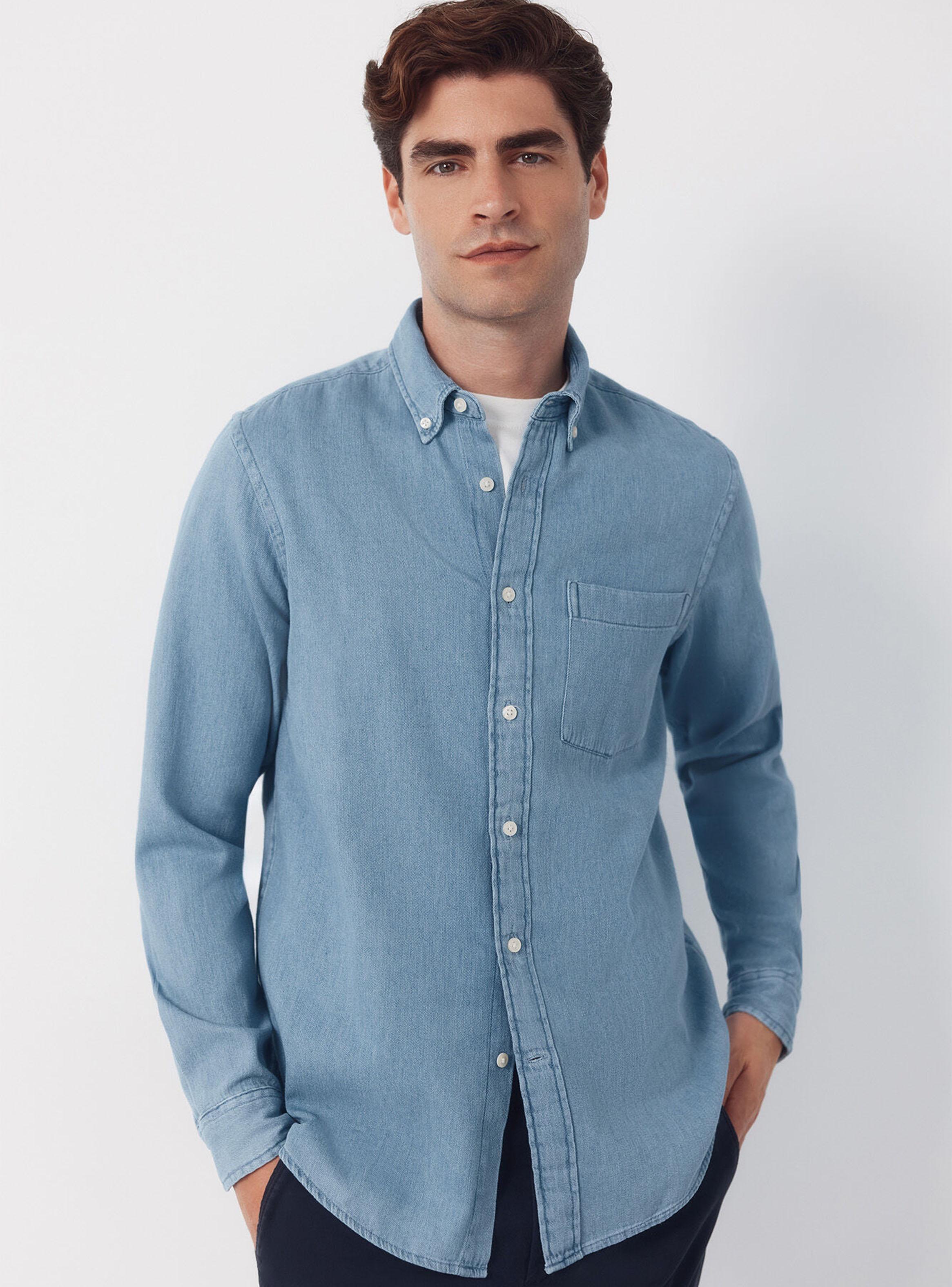 Camisa Denim Botón-0