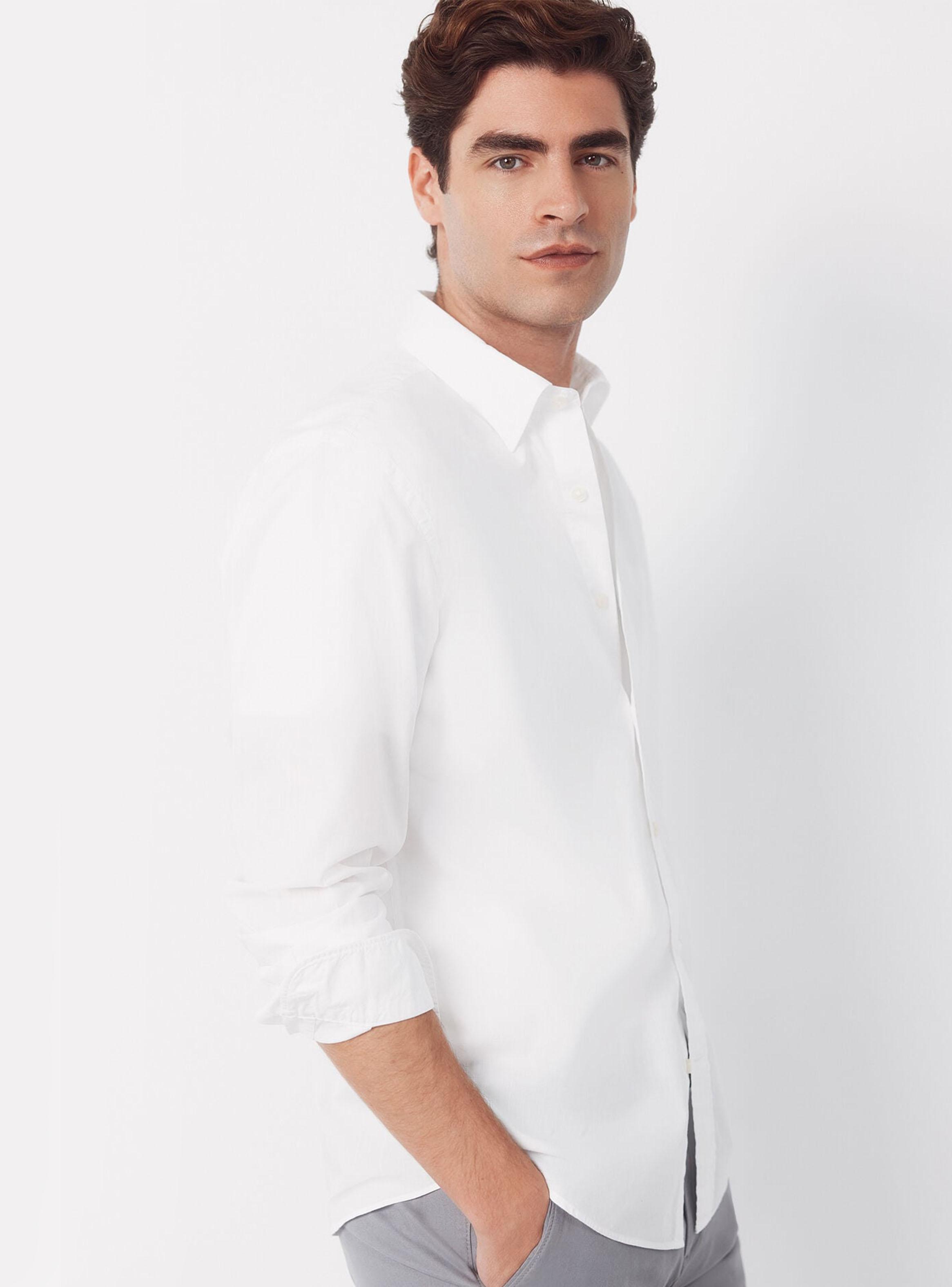 Camisa Lisa Popelín Algodón-2