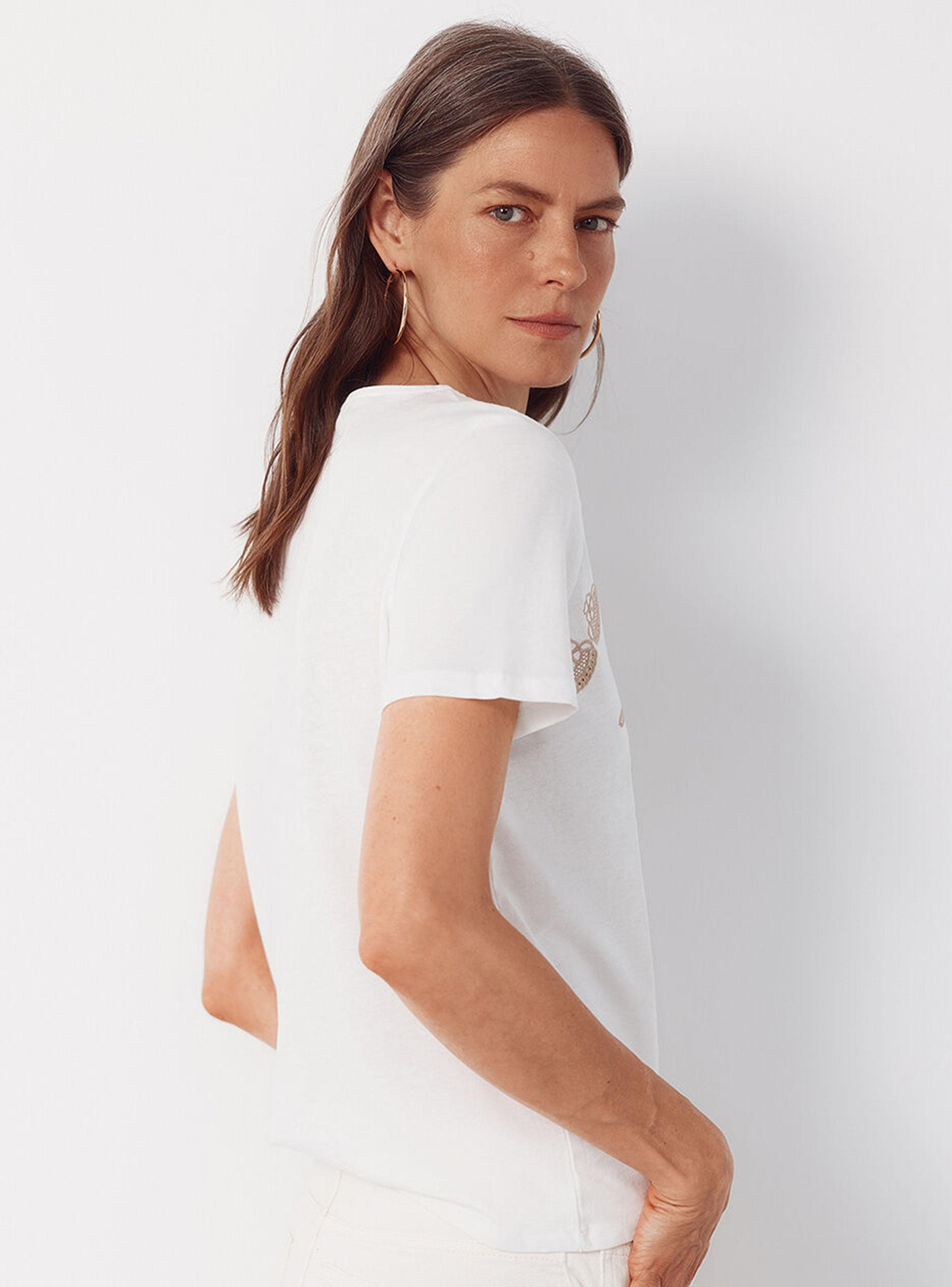 Polera Estampada Frontal Flor-2