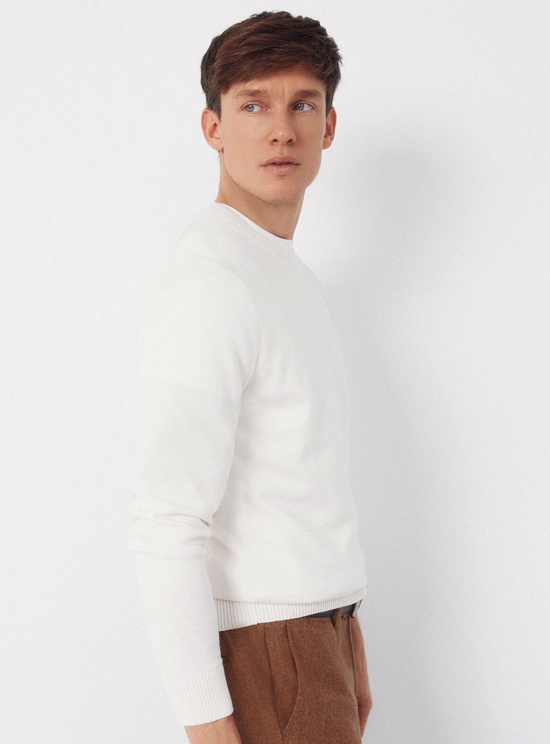 Sweater Jersey Cuello Redondo Básico-2