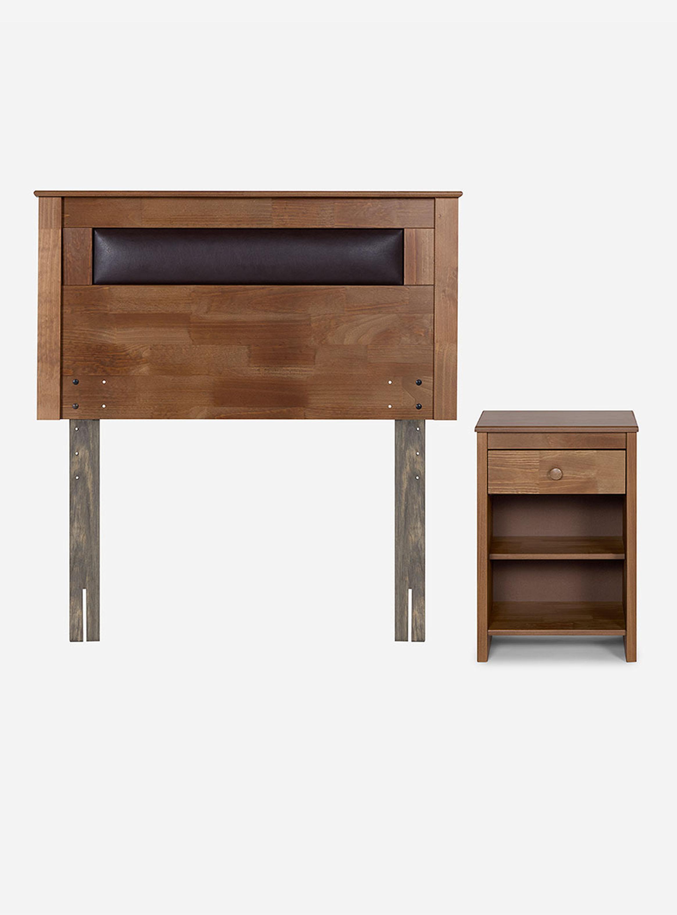 Cama Europea New Style 4 Plus 1 Plaza + Set Mueble Ferrara-2