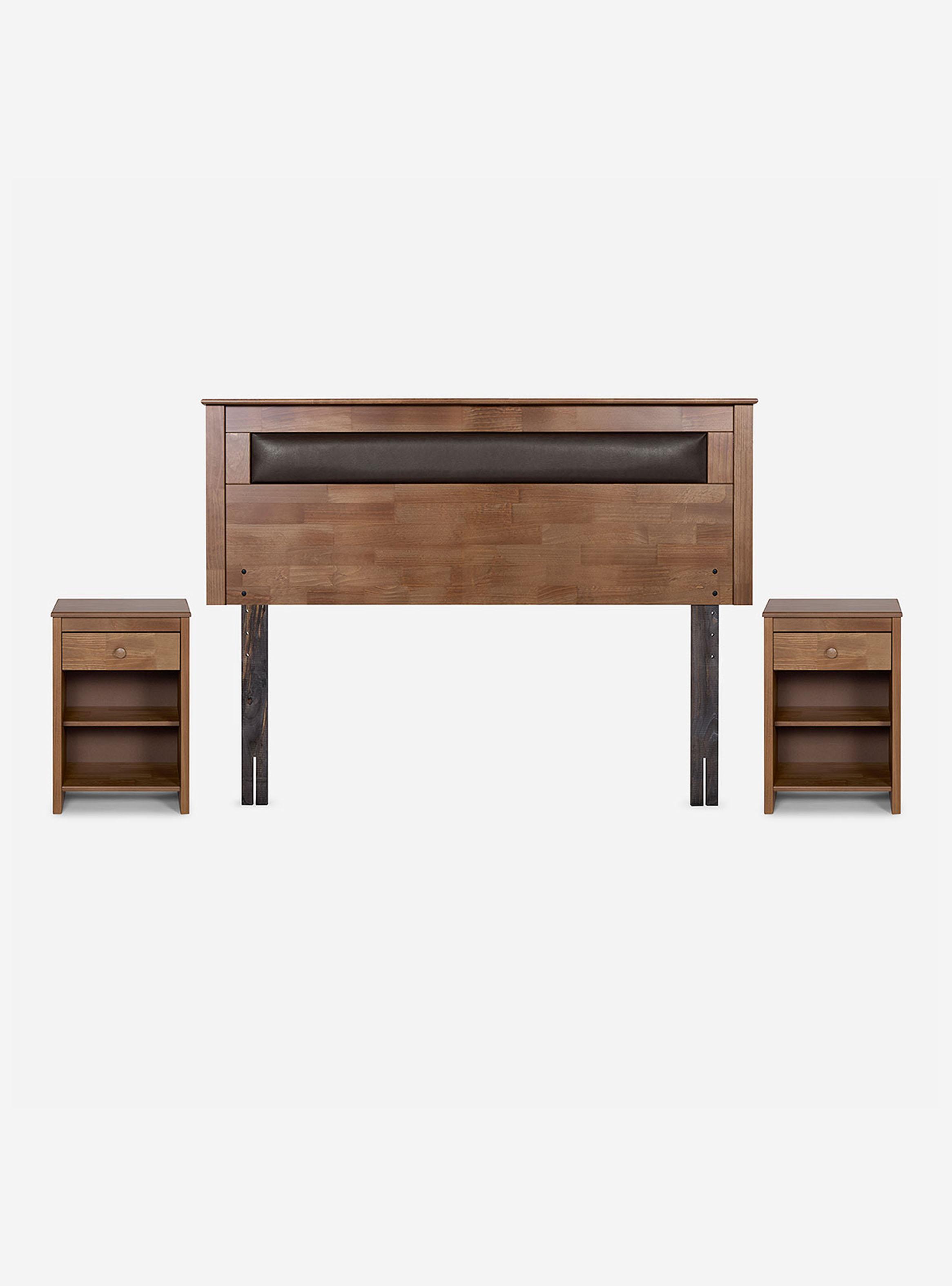 Cama Europea New Style 4 Plus 2 Plazas Base Dividida + Set Mueble Ferrara-2