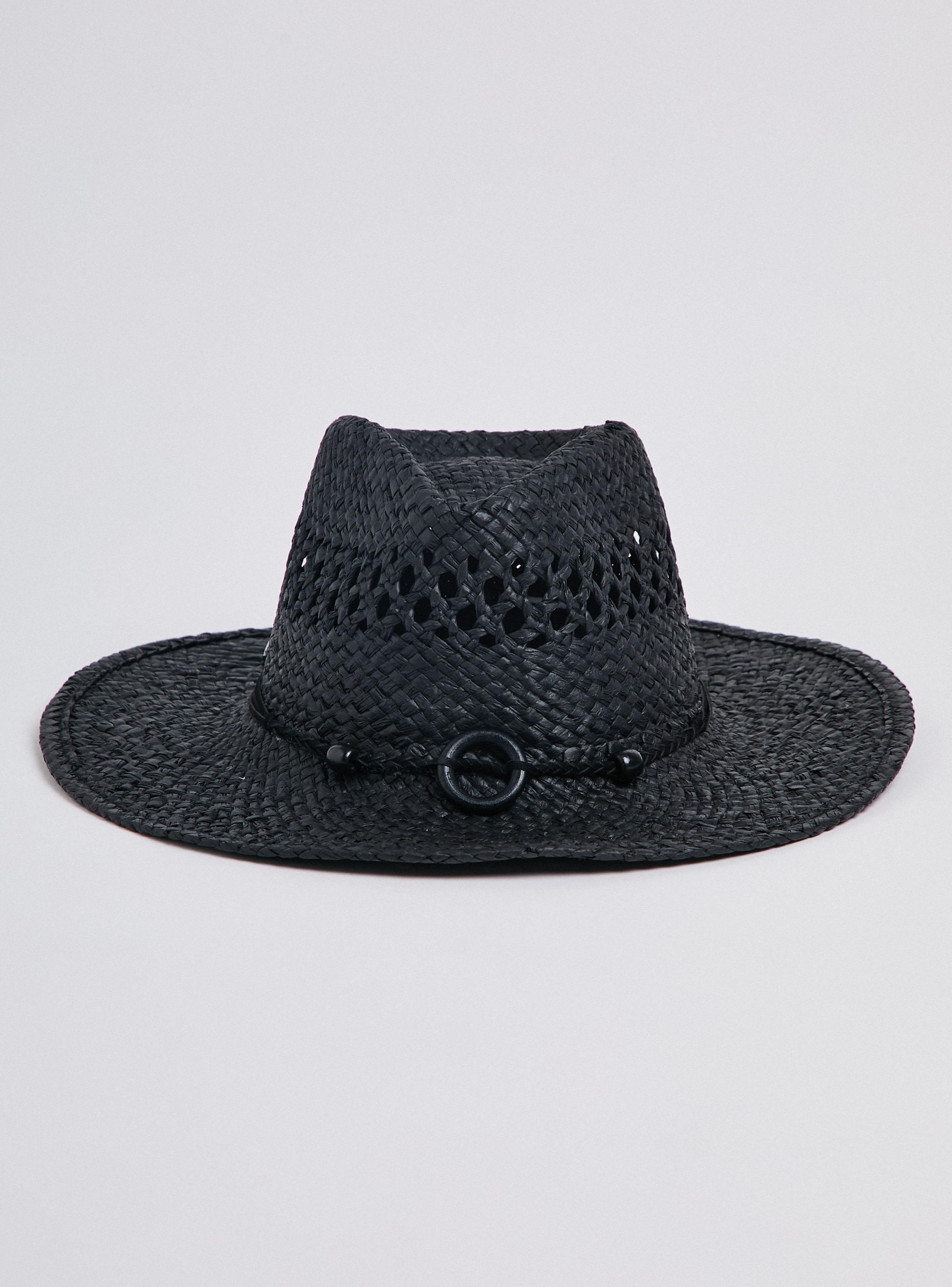 Sombrero Estilo Vaquero con Cuentas Decorativas-0