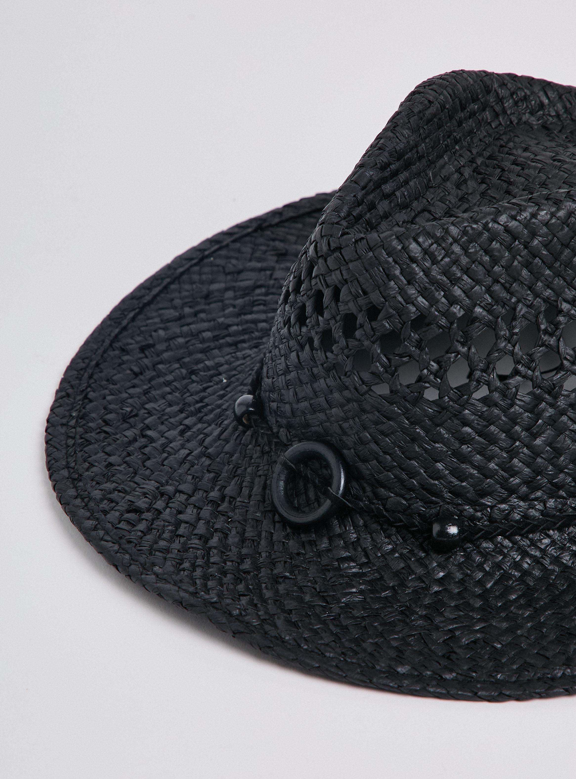 Sombrero Estilo Vaquero con Cuentas Decorativas-2