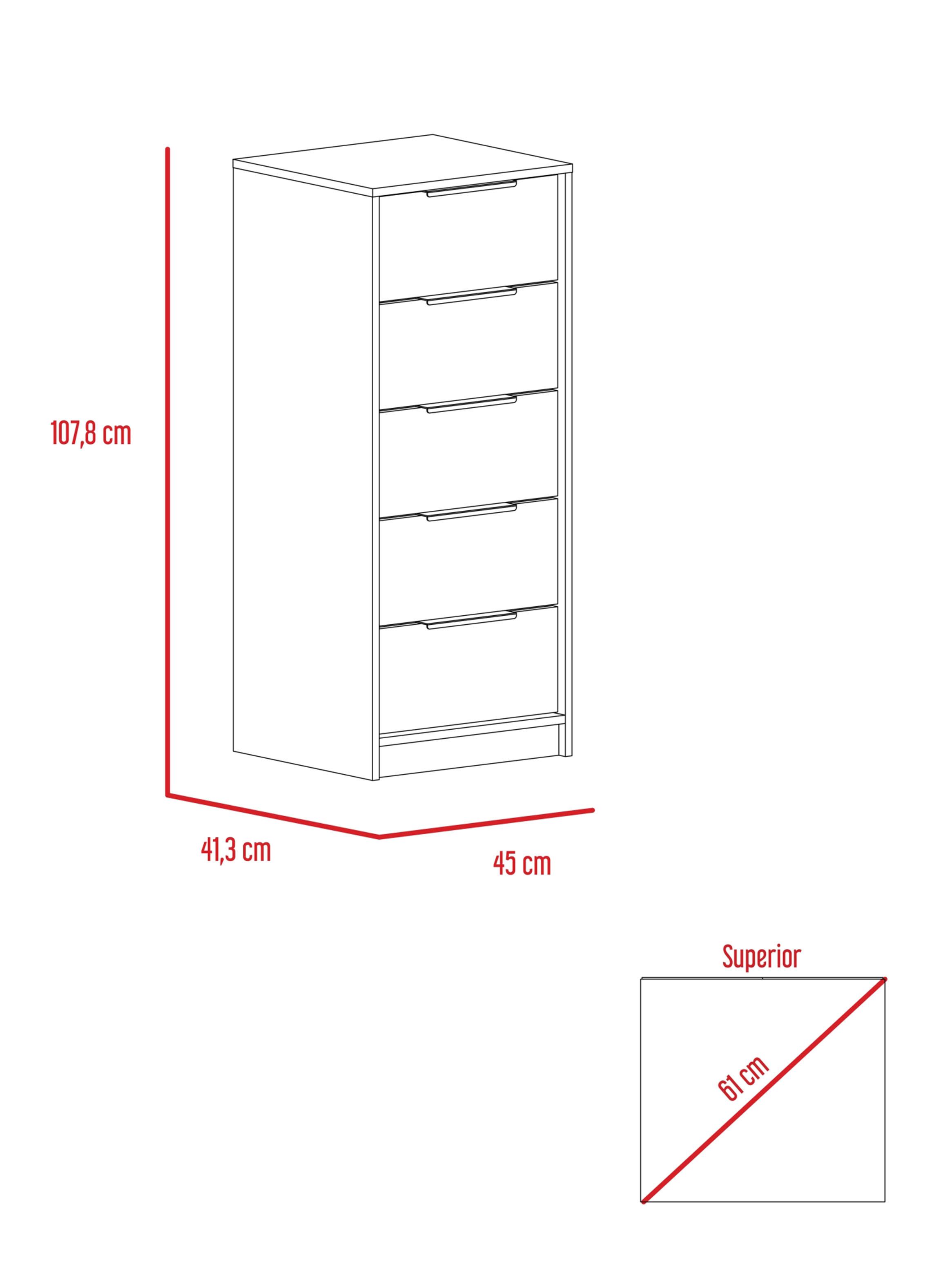 Set Base Cama 2 Plazas + 2 Cómodas Kaia Miel Y Blanco-2