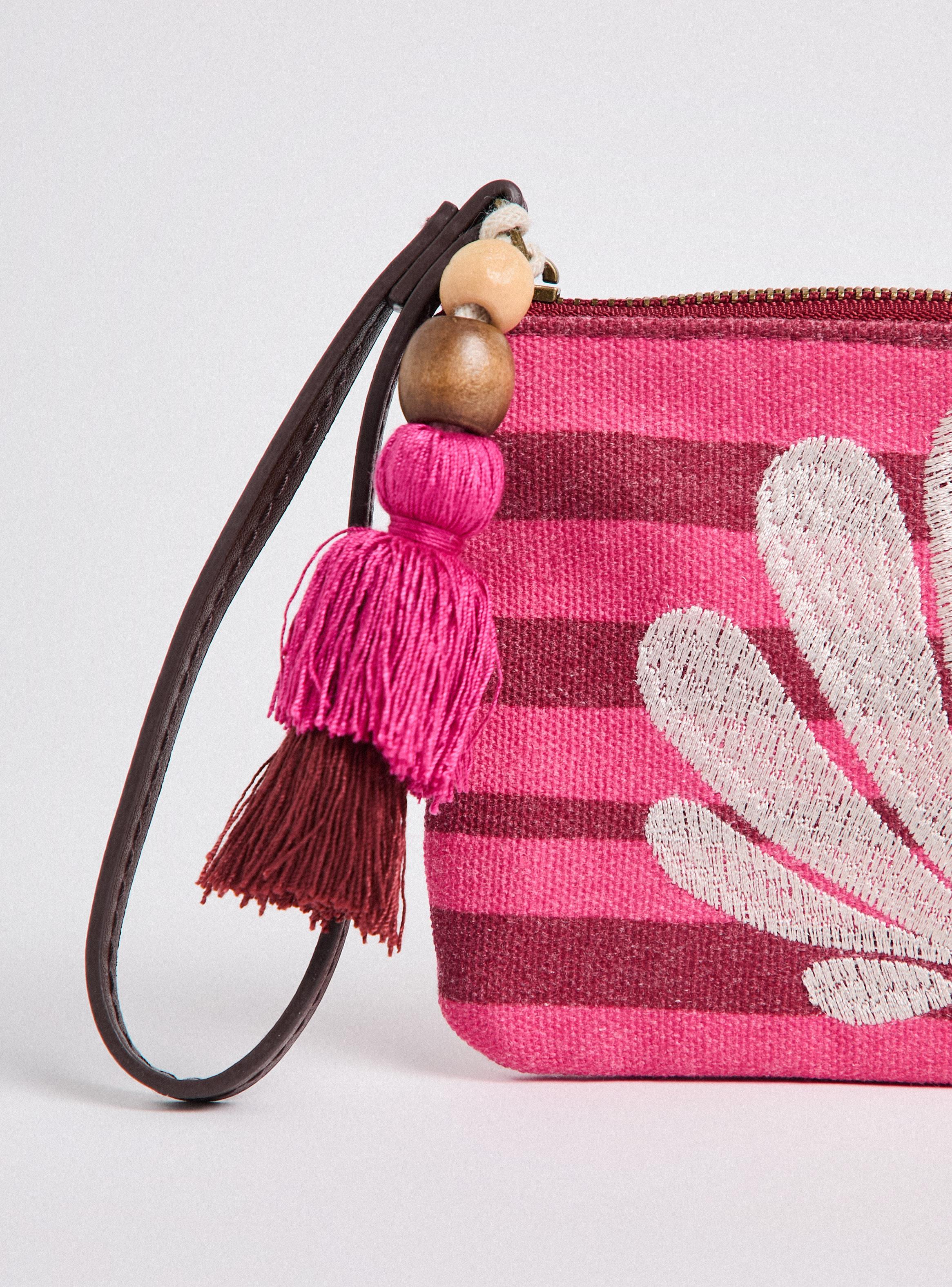 Monedero Estampado con Detalle Bordado Playero-3
