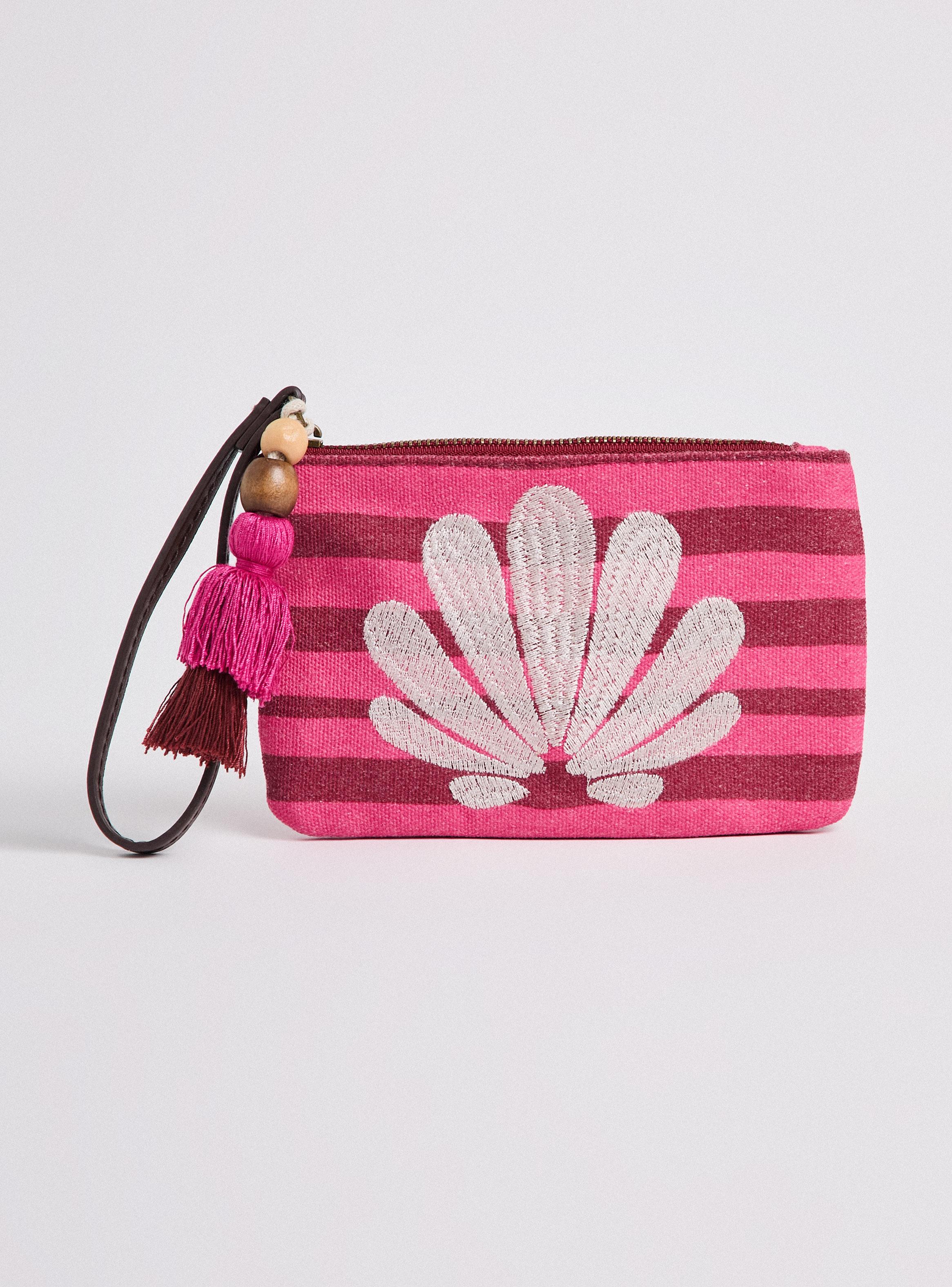 Monedero Estampado con Detalle Bordado Playero-1