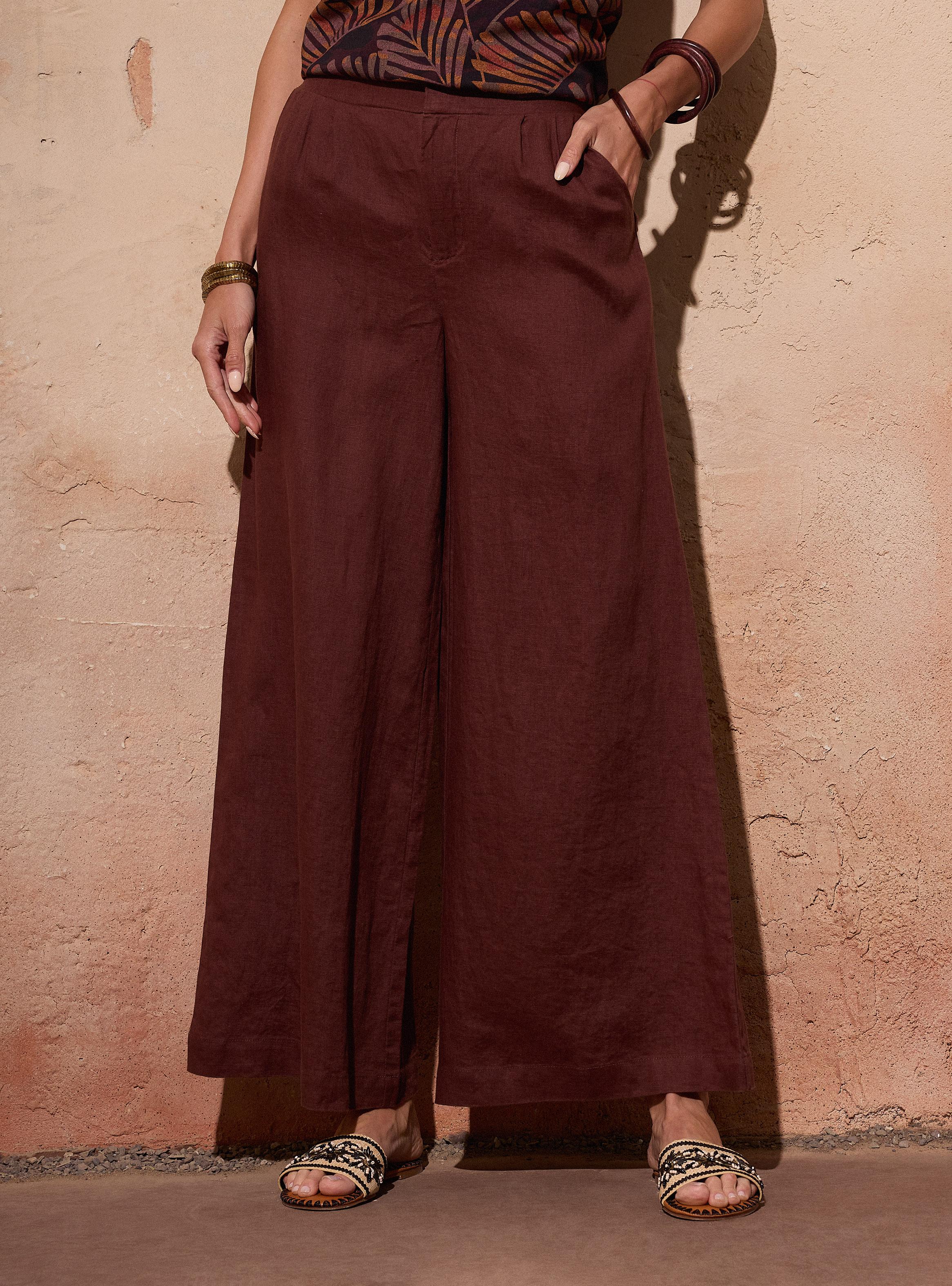 Pantalón Ancho Lino-0