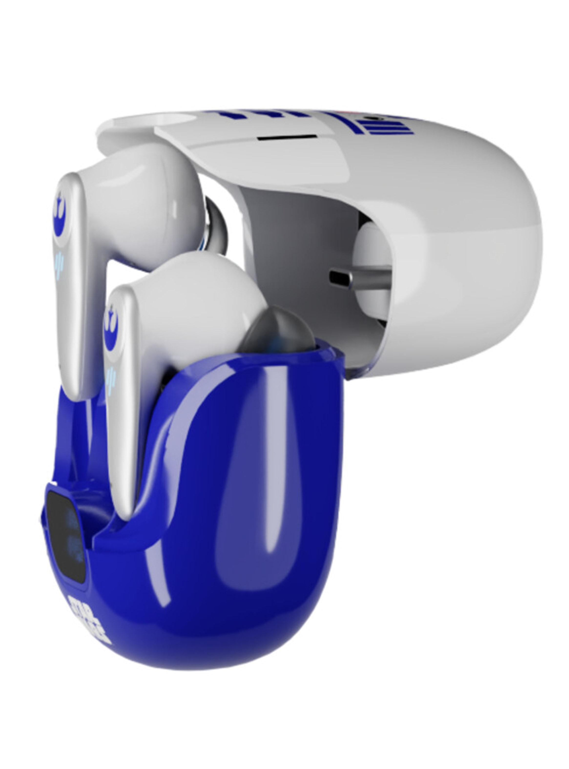Audífonos Bluetooth TWS ARCUSS250 Blanco Azul-2