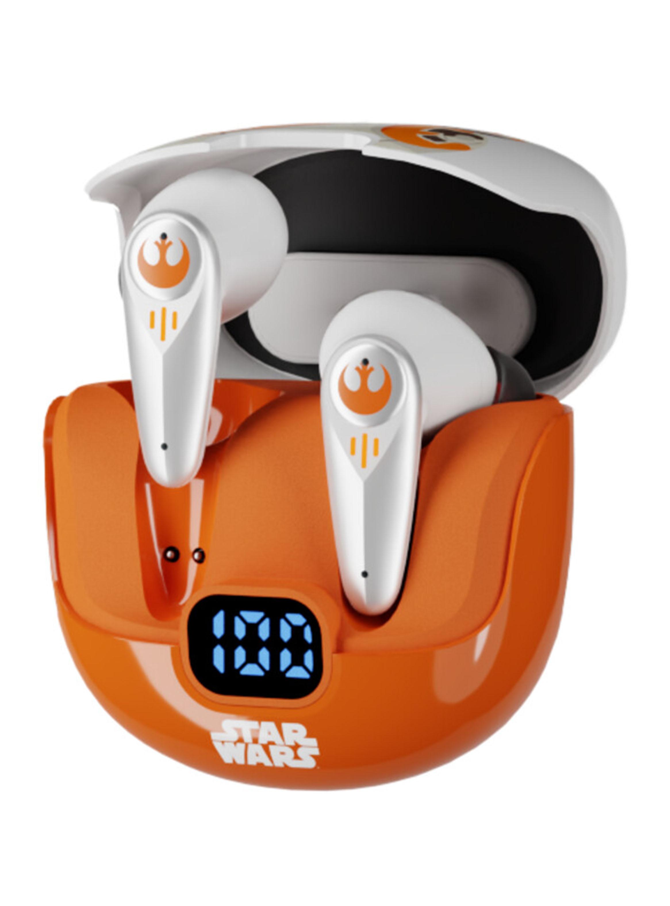 Audífonos Bluetooth TWS ARCUSS250 Blanco Naranjo-1