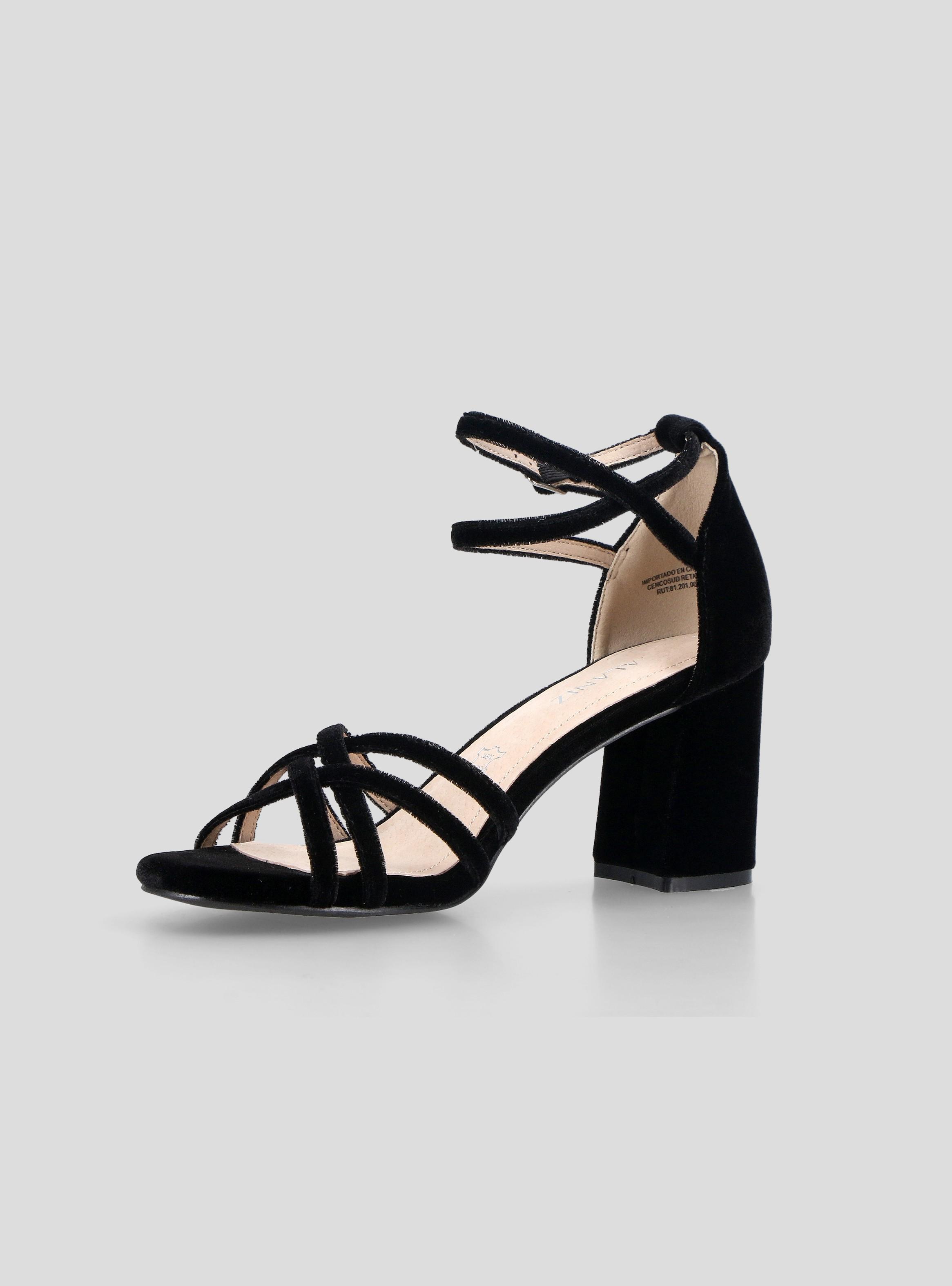 Sandalia Textura Velvet Mujer-2