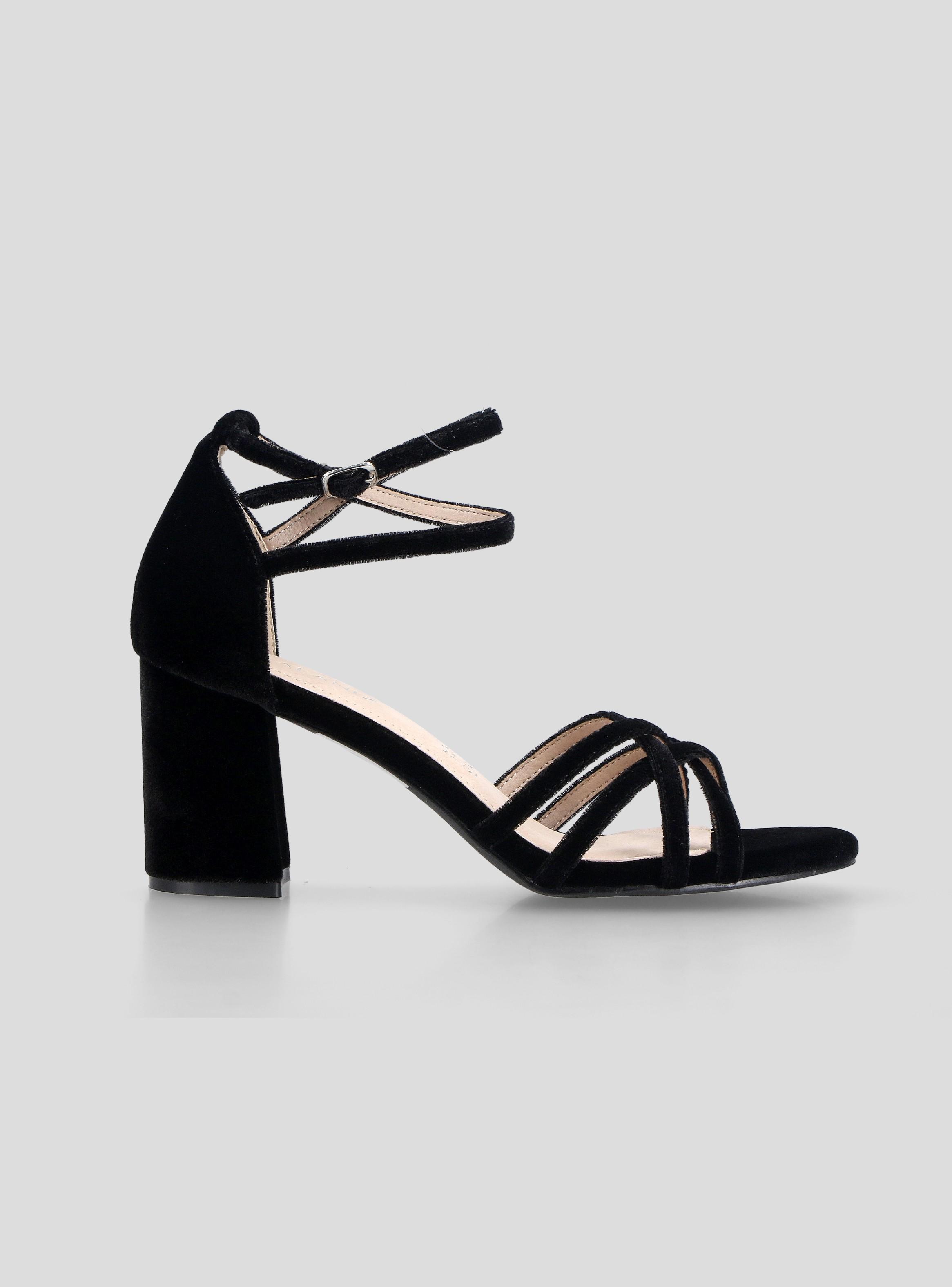 Sandalia Textura Velvet Mujer-1