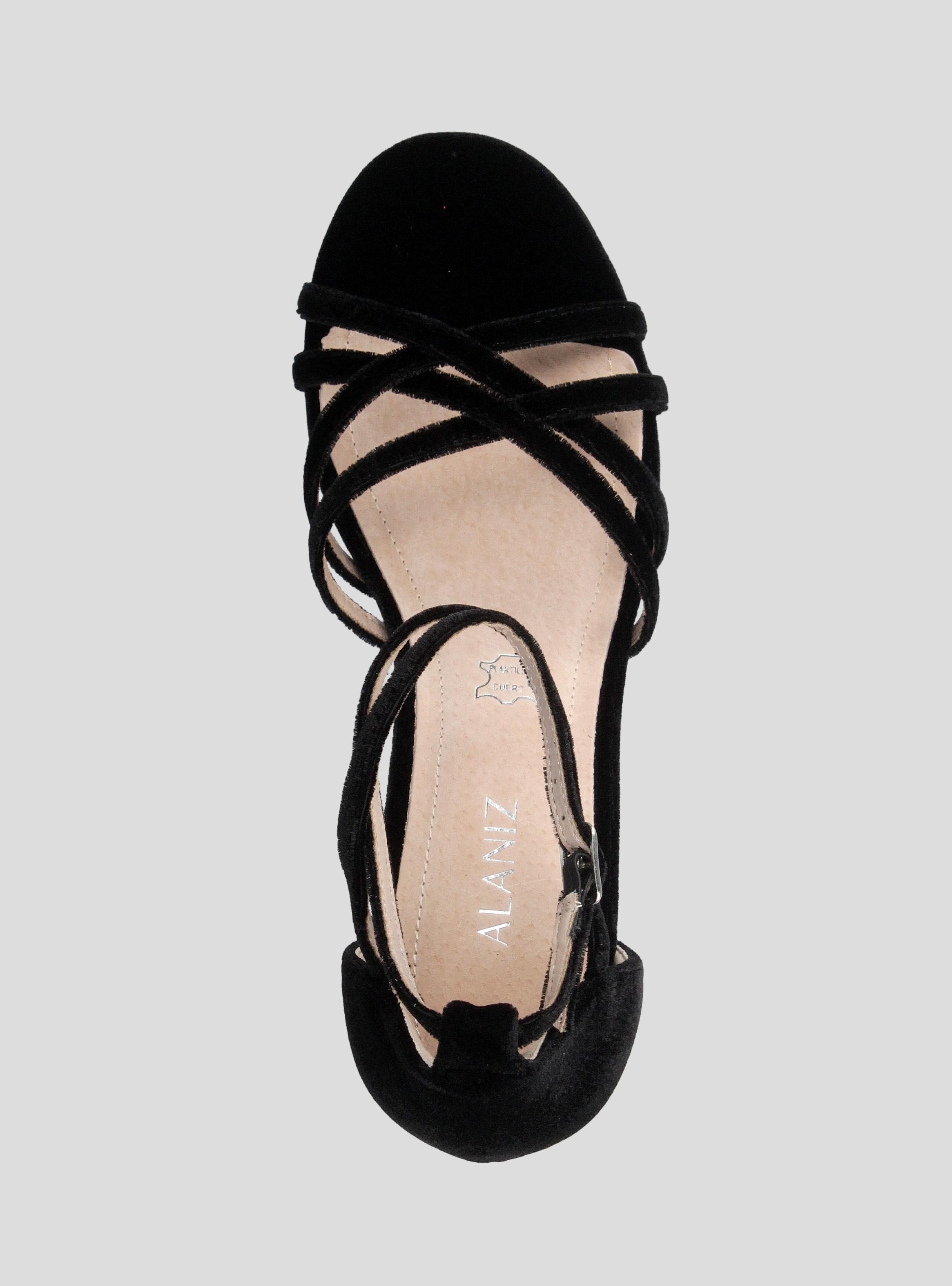 Sandalia Textura Velvet Mujer-3
