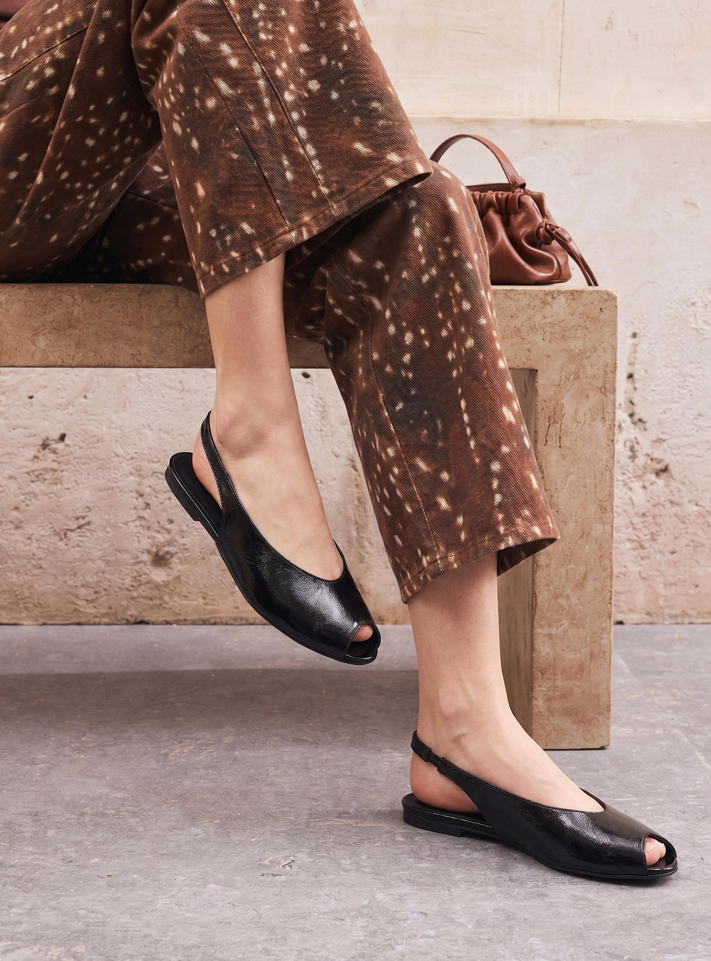Ballerina Peep Toe Mujer-0