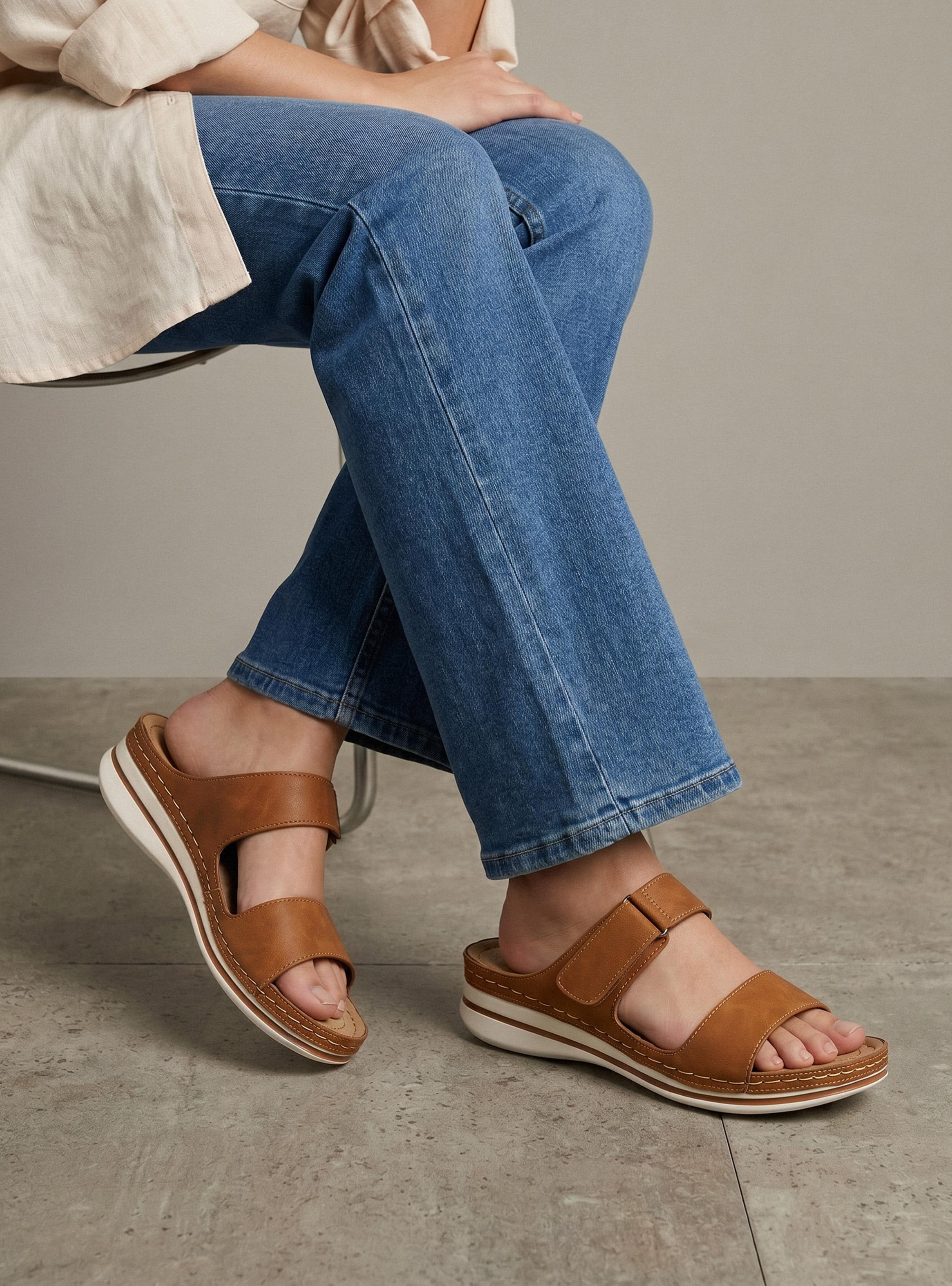 Sandalia Confort Tira Ajustable Mujer-0