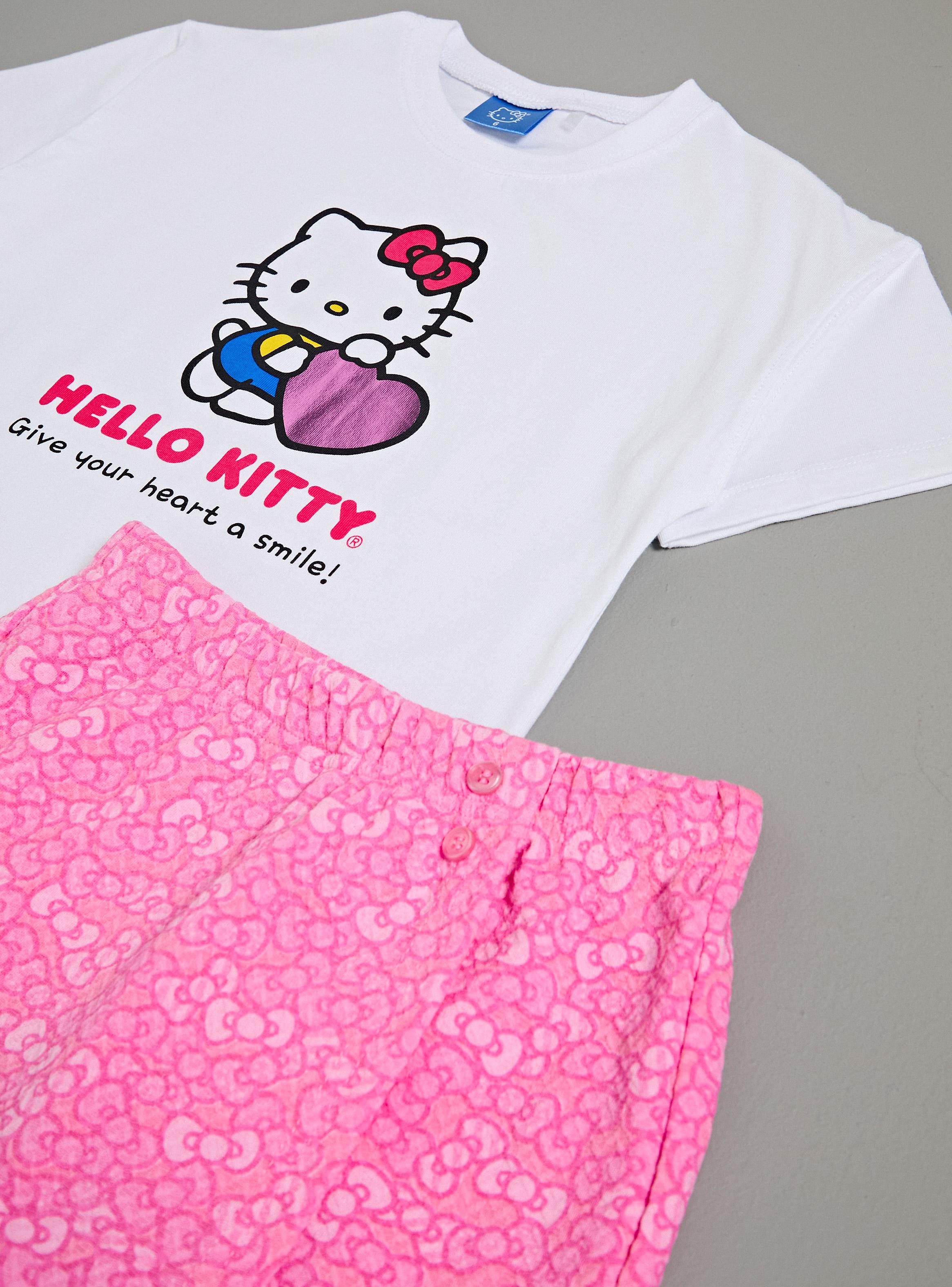Conjunto Polera y Skort Hello Kitty Corazón-3