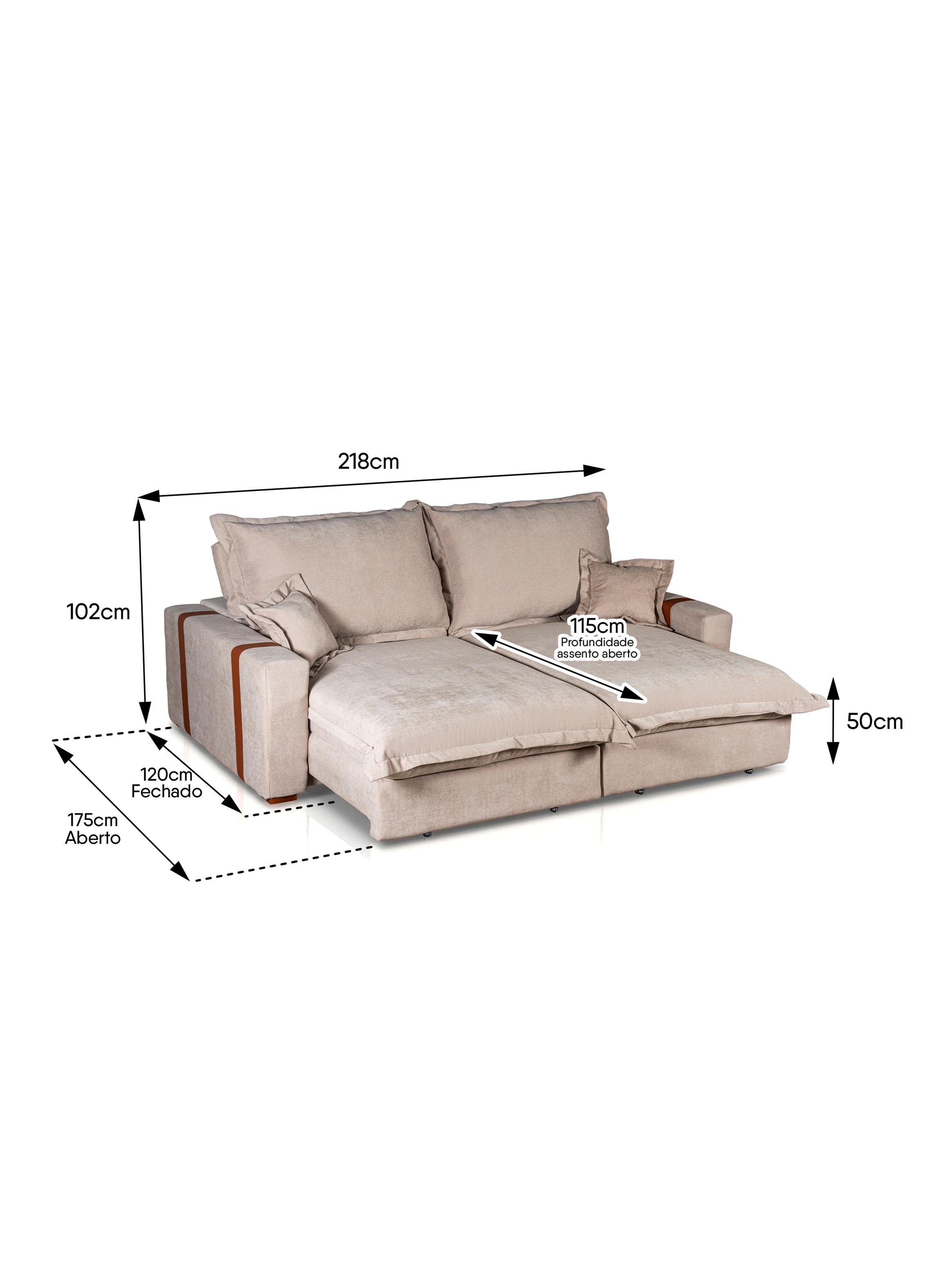Sofá Retráctil Reclinable Nairobi Caramelo-1