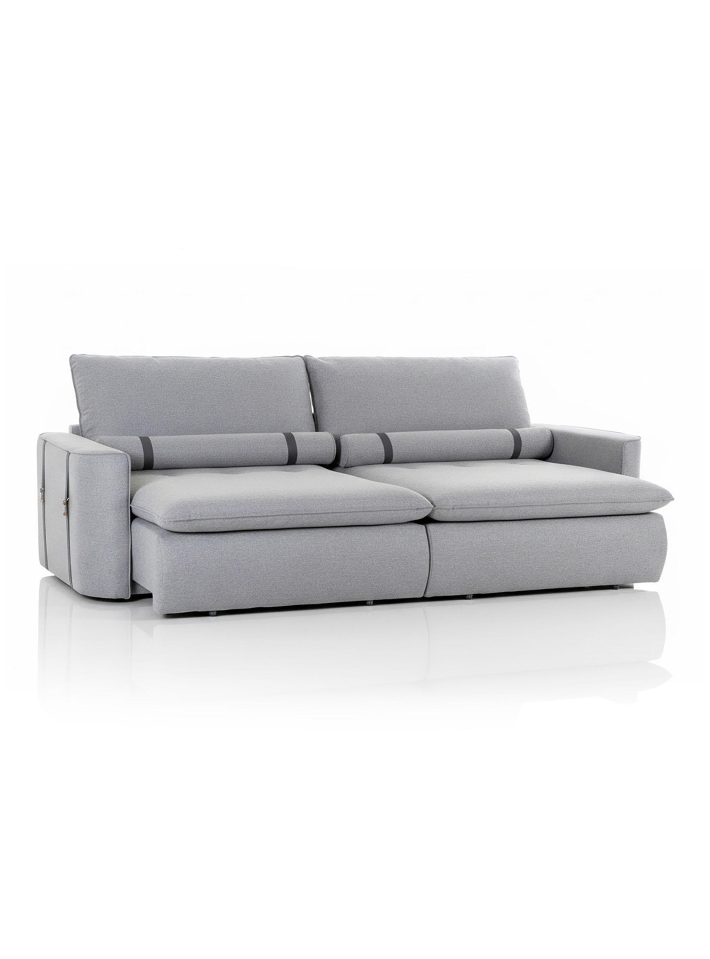 Sofá Cama Colina 2 Cuerpos Prata-2
